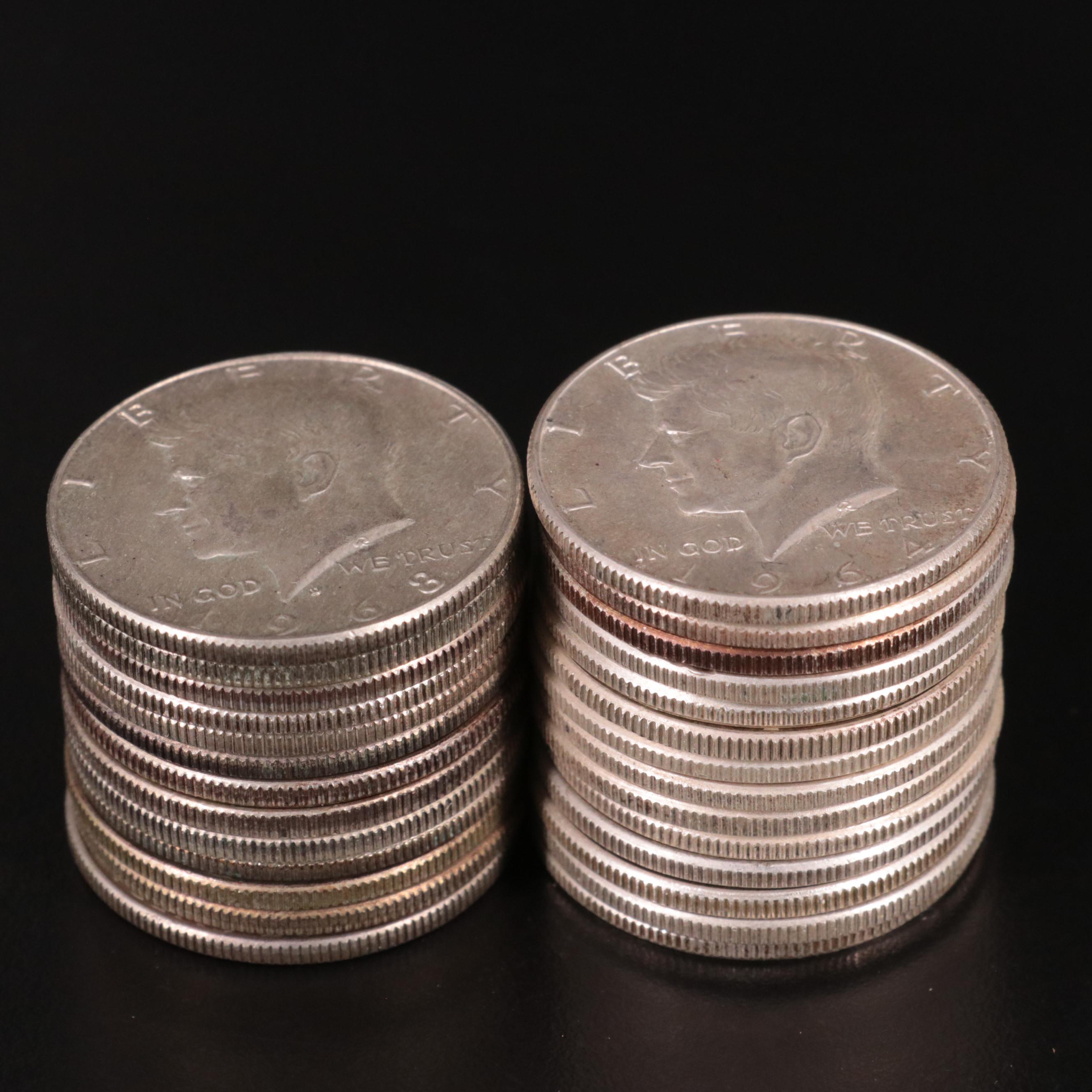 Collection of United States 40% and 90% Silver Coins