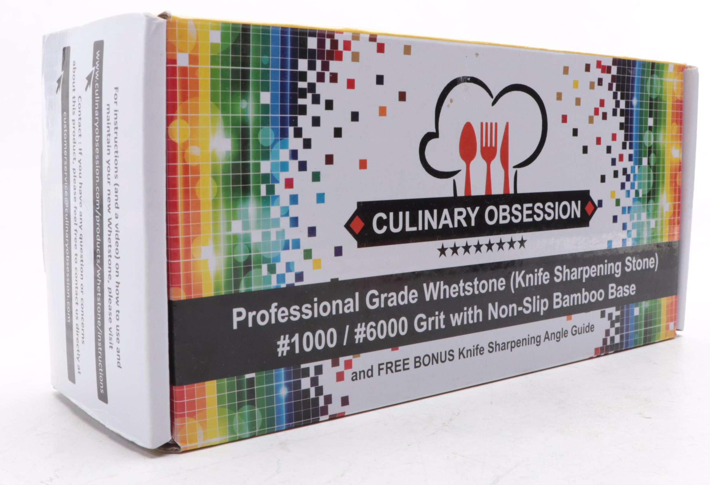 Damascus Steel Fixed Blade Knives with Knife Sharpener and Leather Scabbards