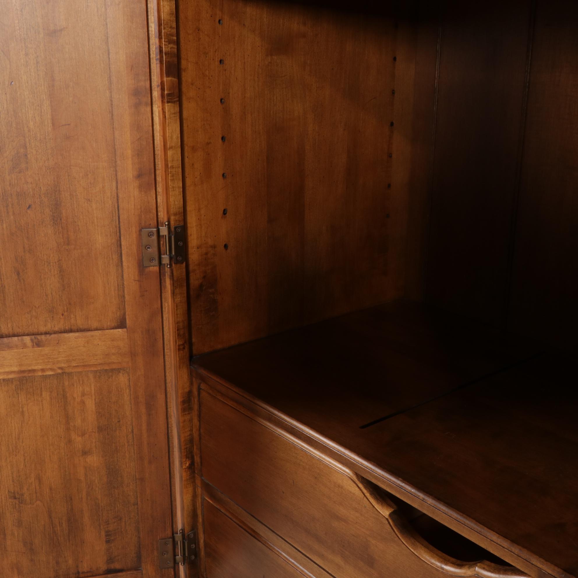 Ethan Allen "Circa 1776" Maple Linen Press / Armoire