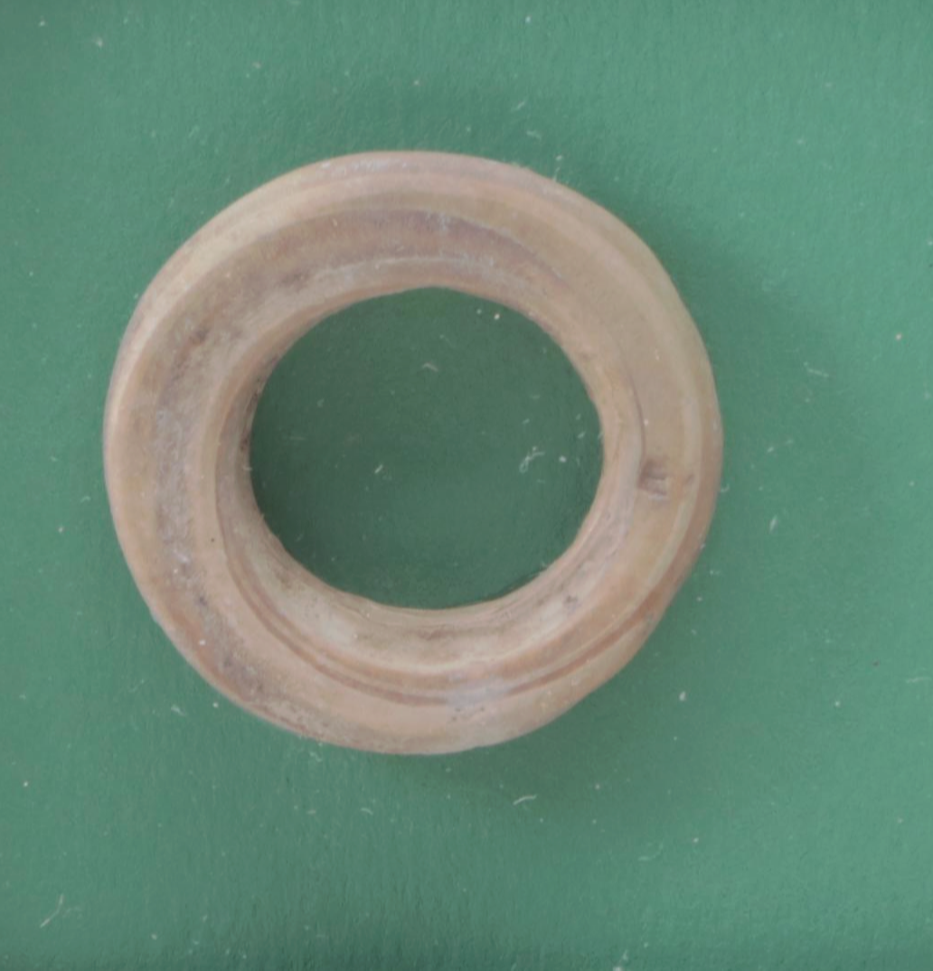 Sumerian Shell Ring Currency in Framed Display