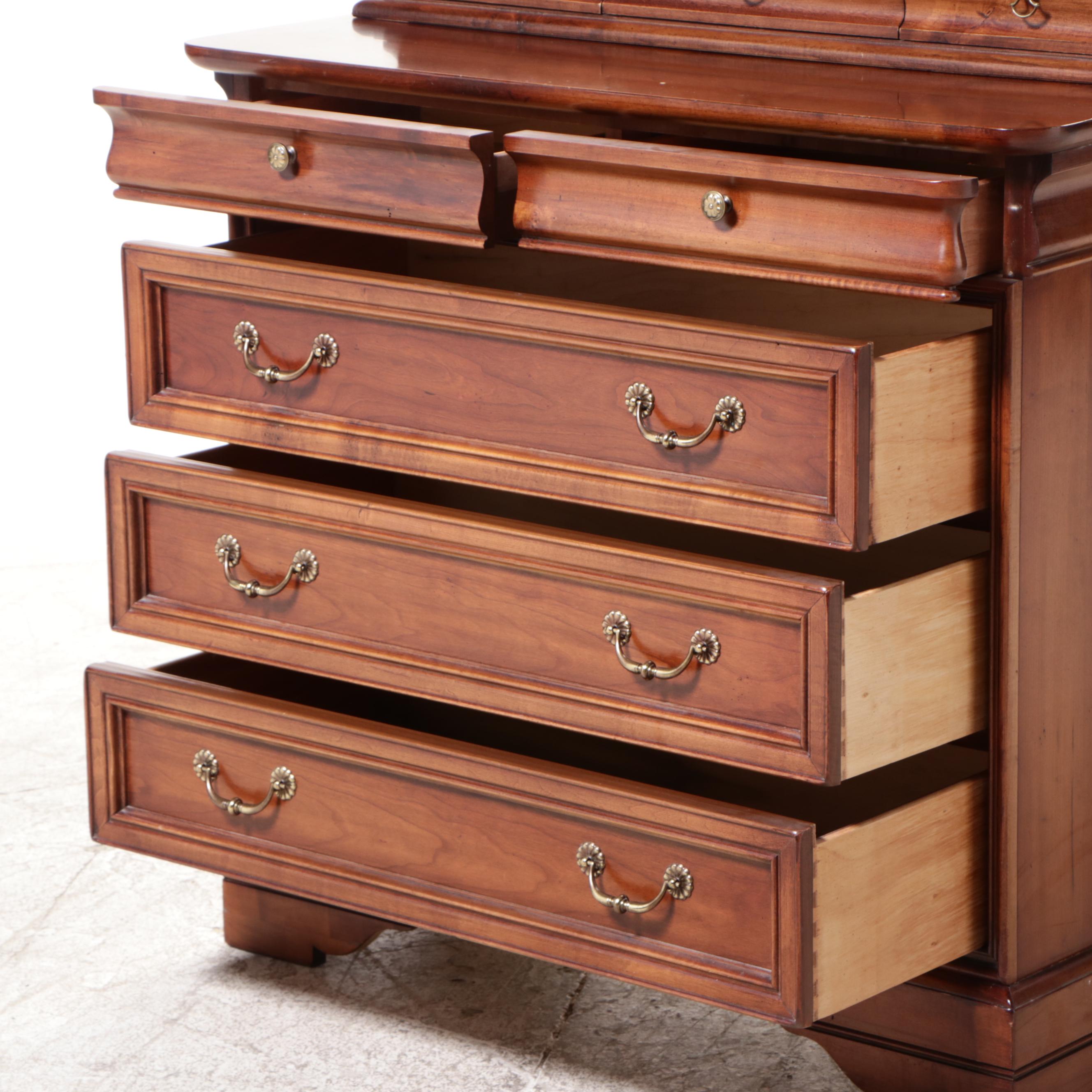 Henry Link "Chez MIchelle" Louis Philippe Style Cherrywood and Maple Dresser