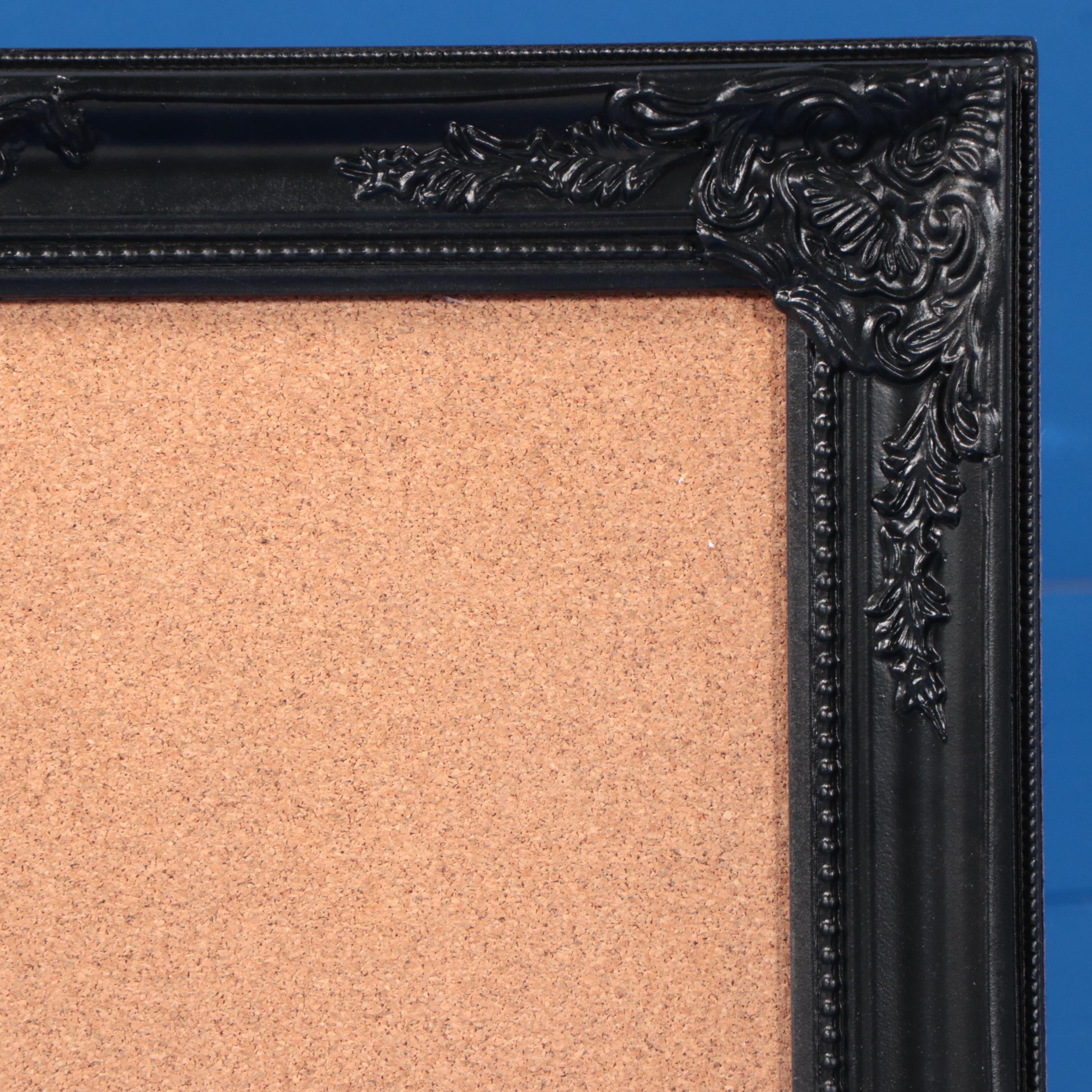 Victorian Style Black Painted Carved Wood Picture Frames