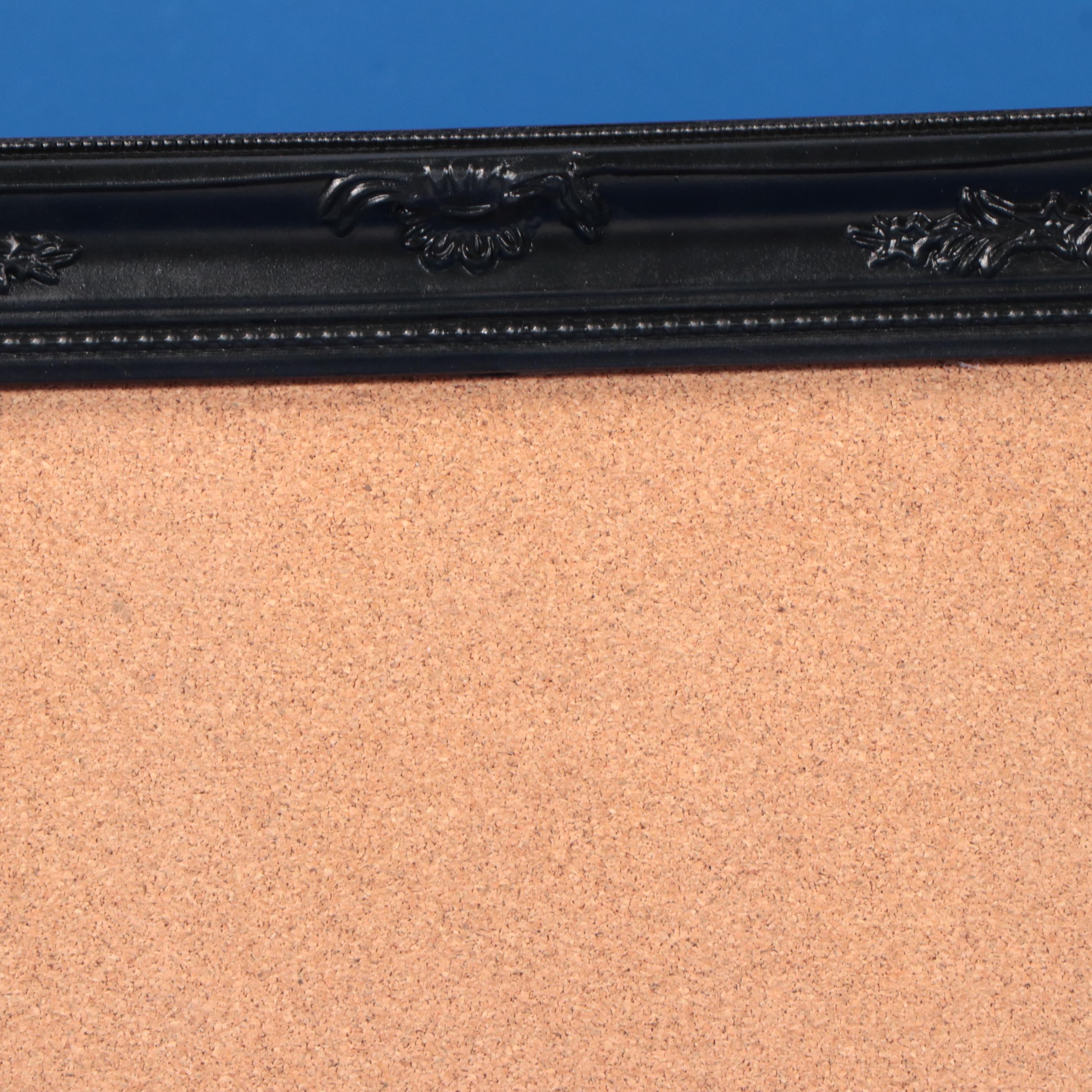 Victorian Style Black Painted Carved Wood Picture Frames