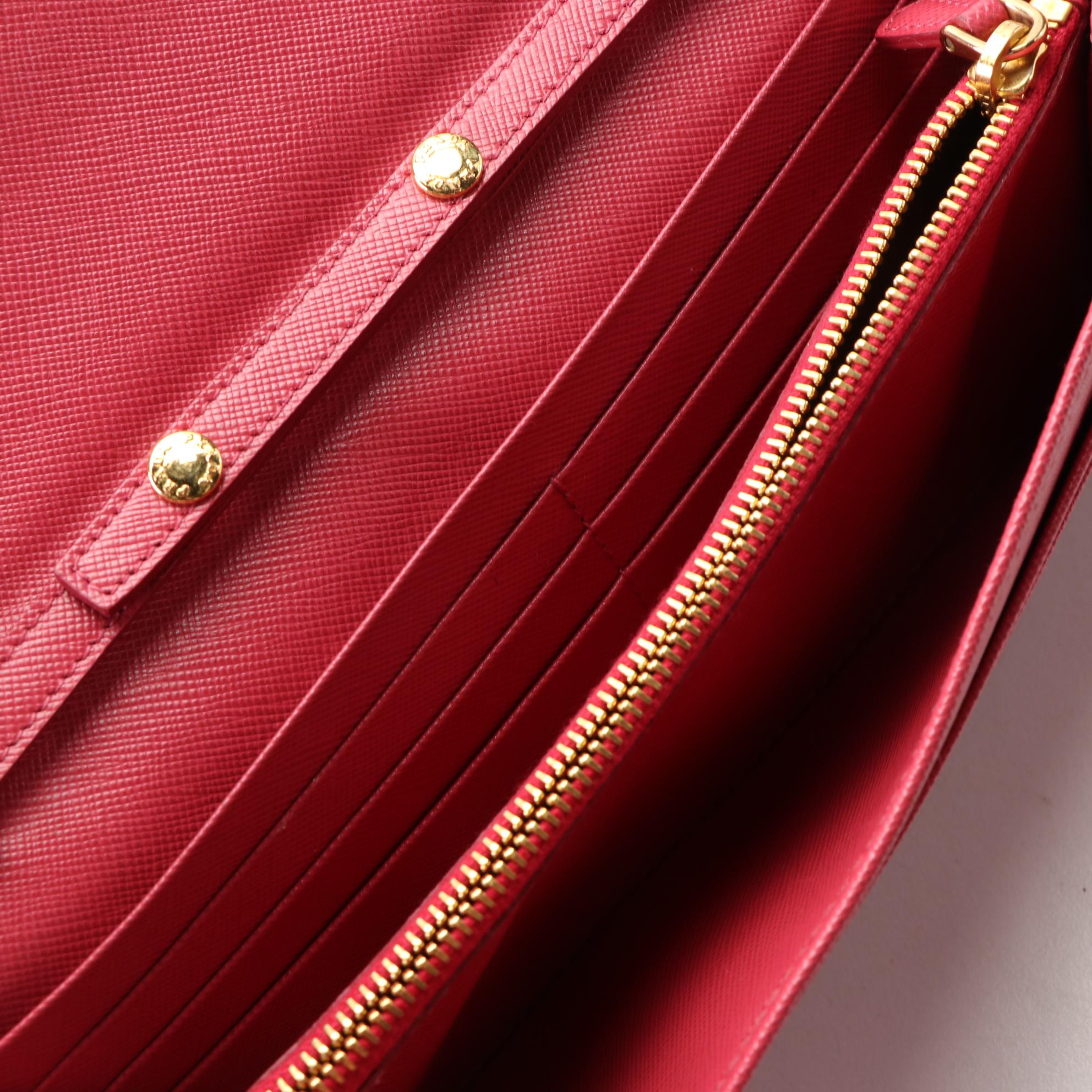 Prada Wallet on Chain Clutch 1M1290 in Saffiano Leather with Box