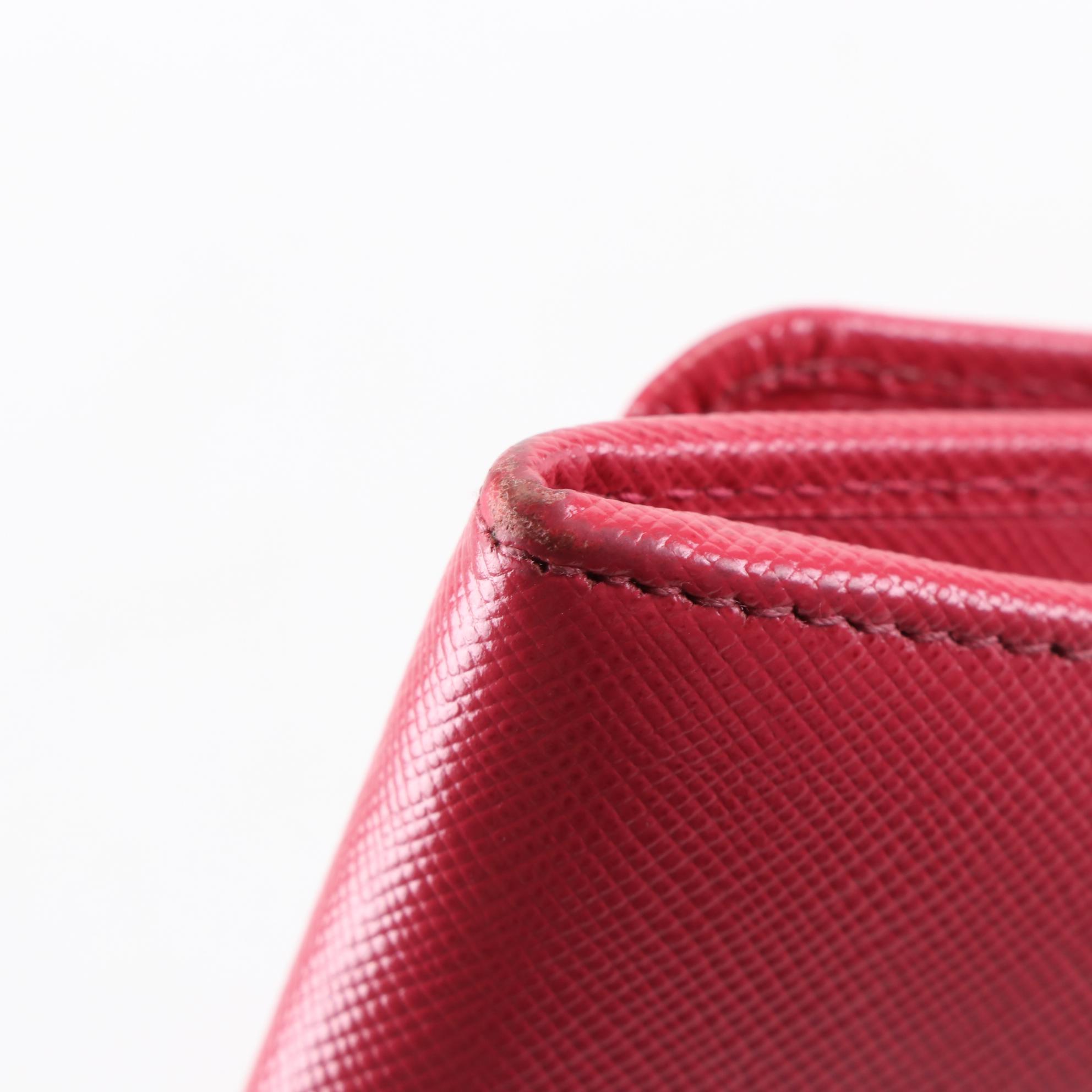 Prada Wallet on Chain Clutch 1M1290 in Saffiano Leather with Box