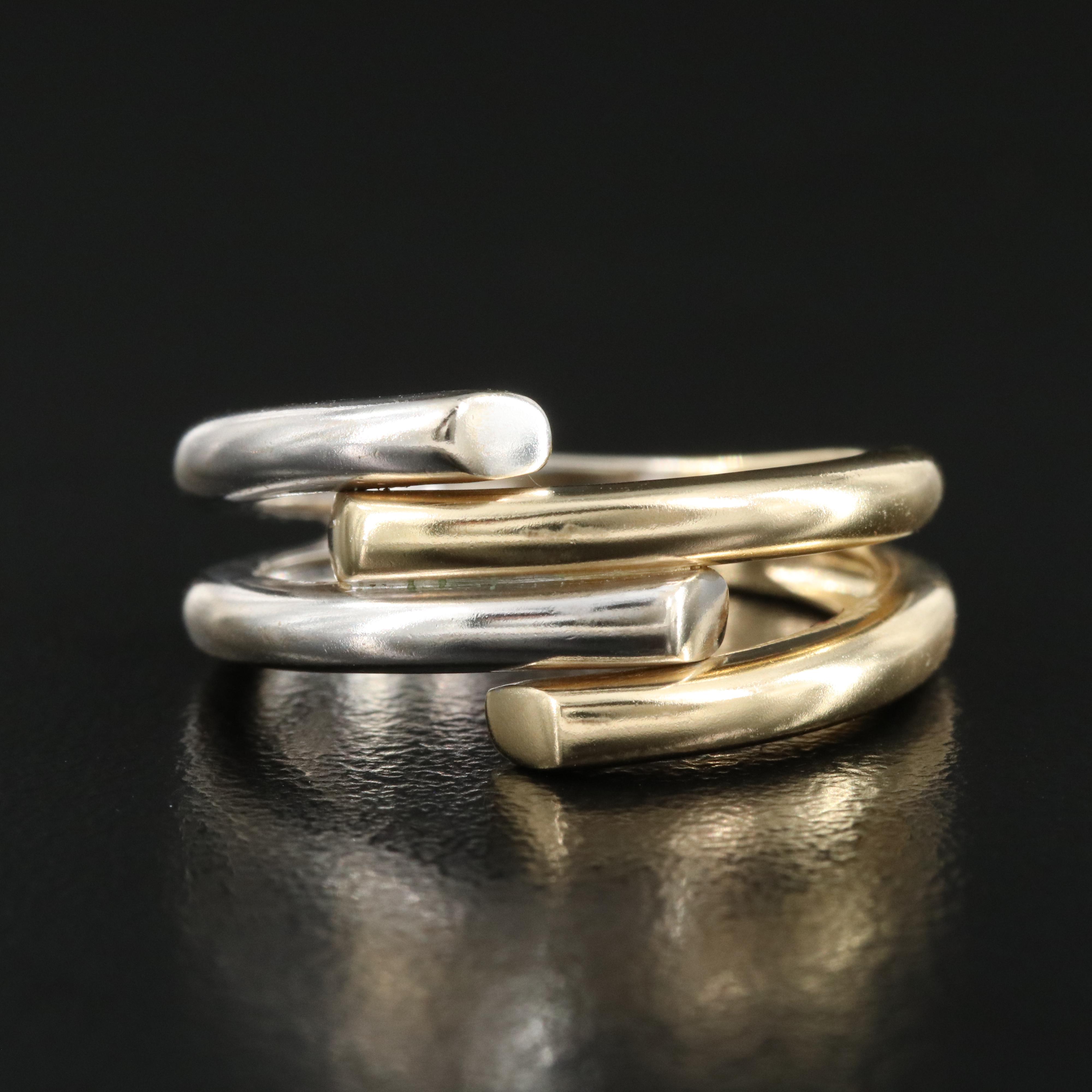 14K Overlapping Band