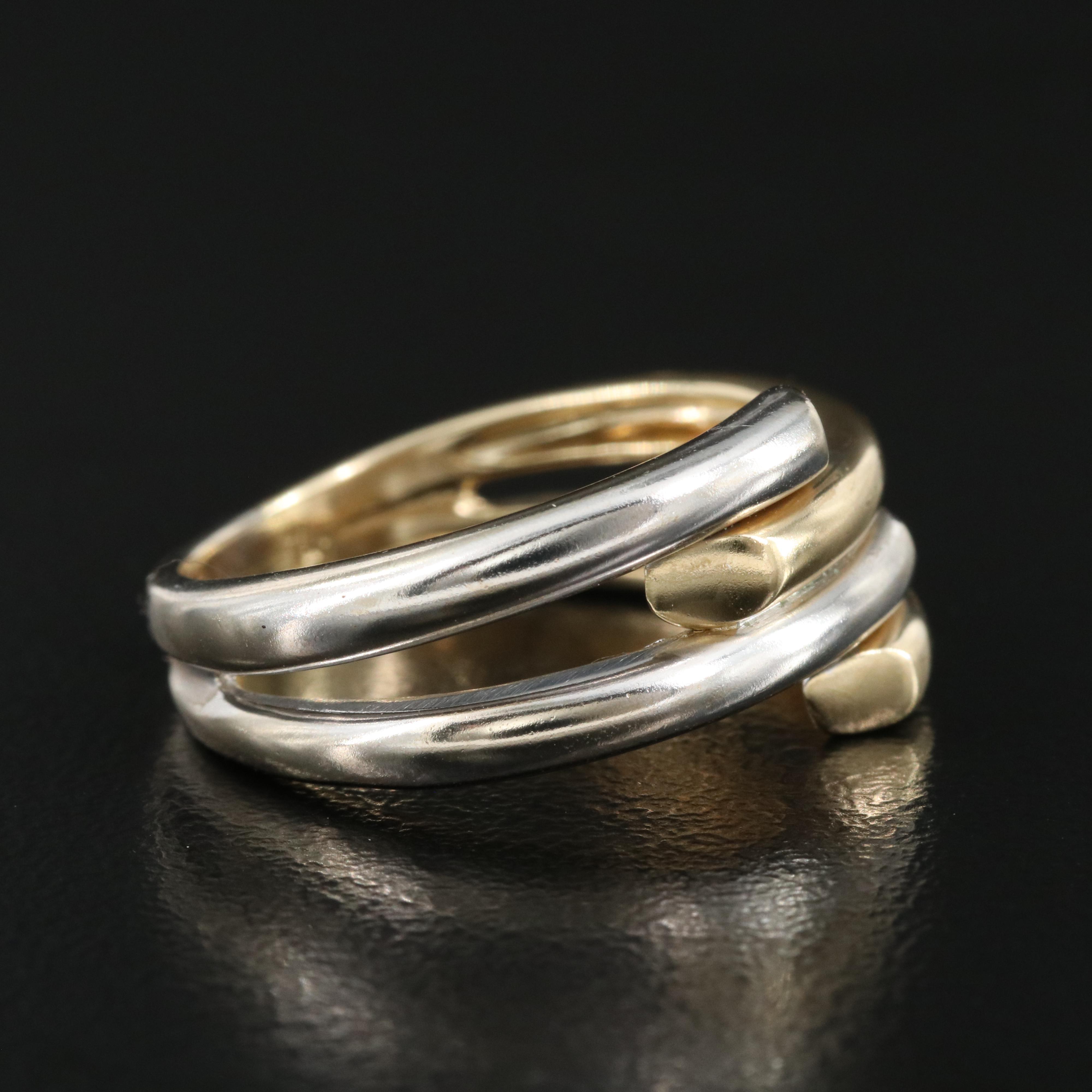 14K Overlapping Band