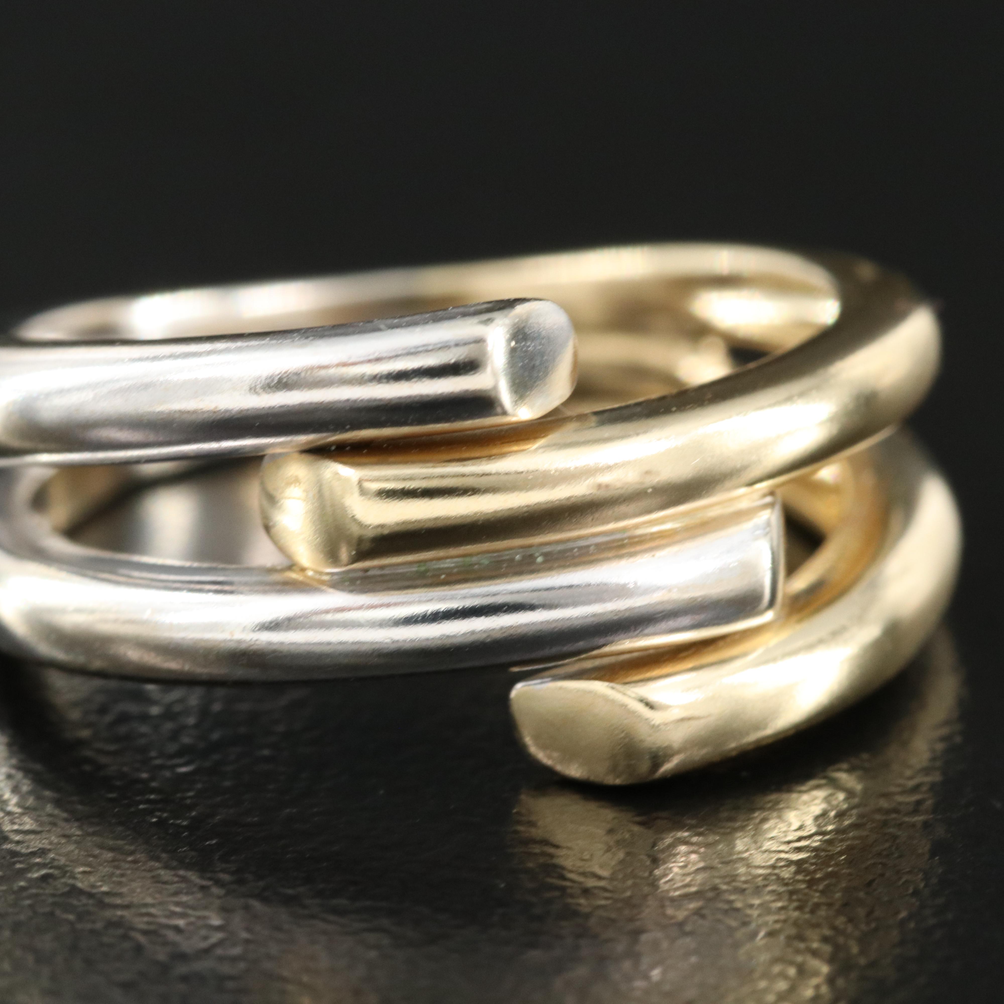 14K Overlapping Band