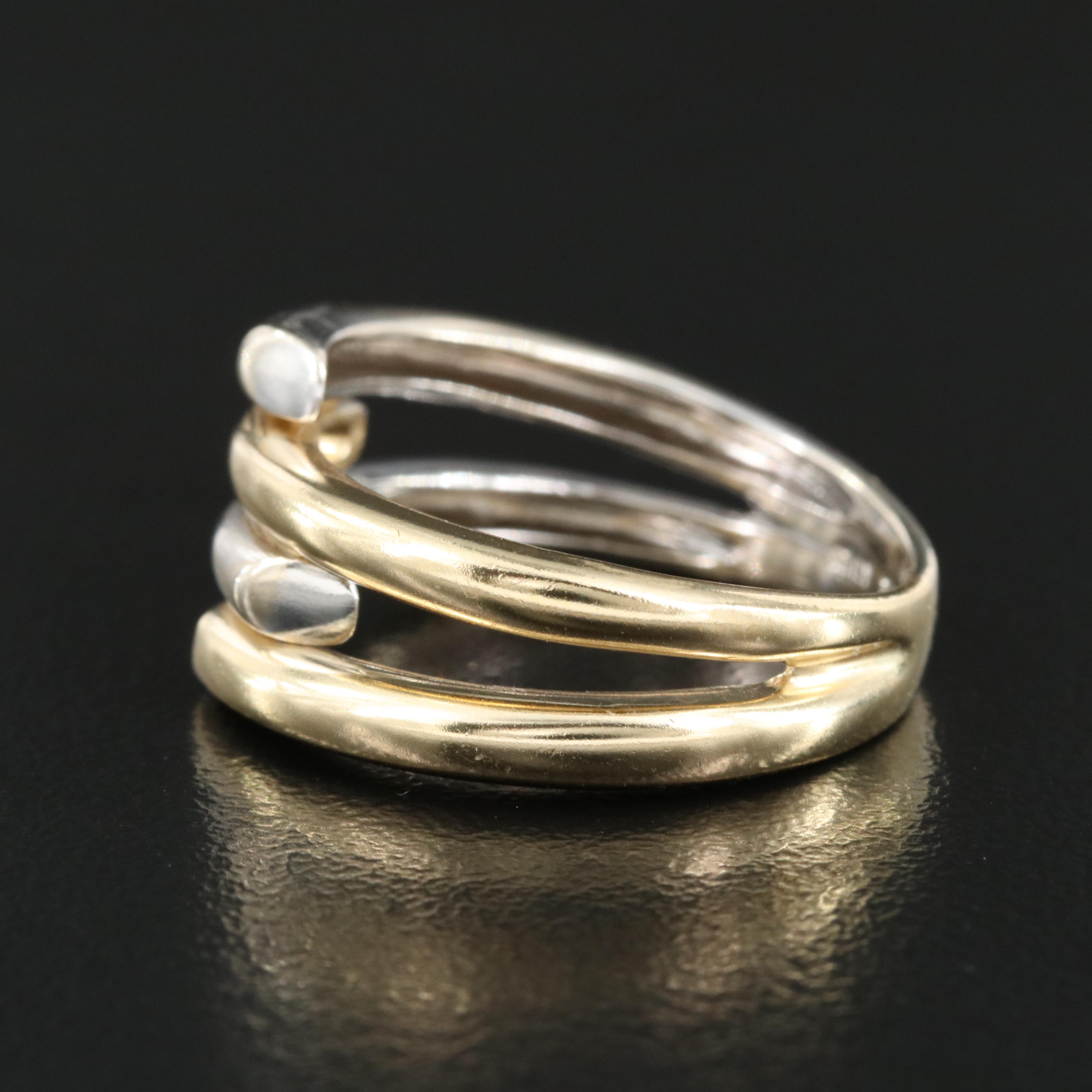 14K Overlapping Band