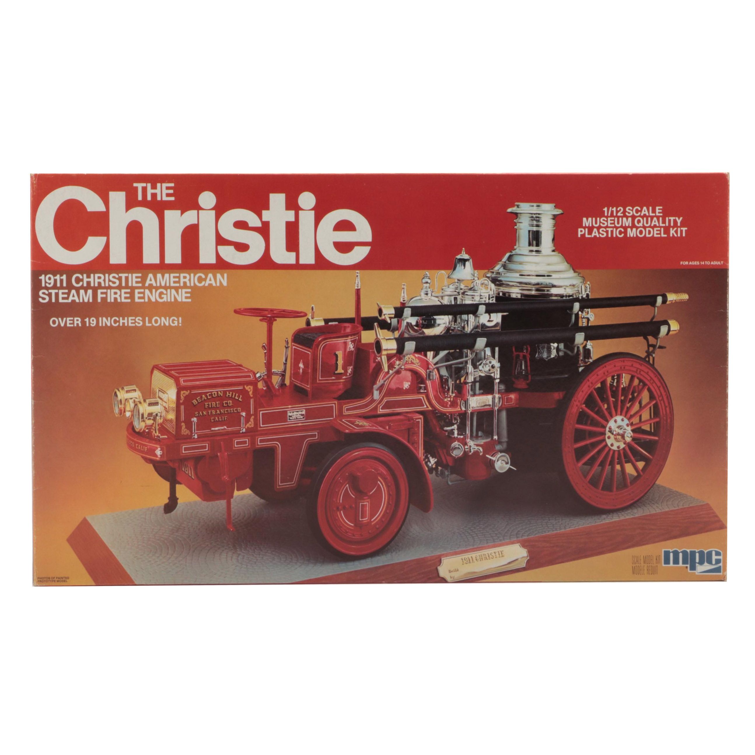 MPC 1911 Christie American Steam Fire Engine Model Kit