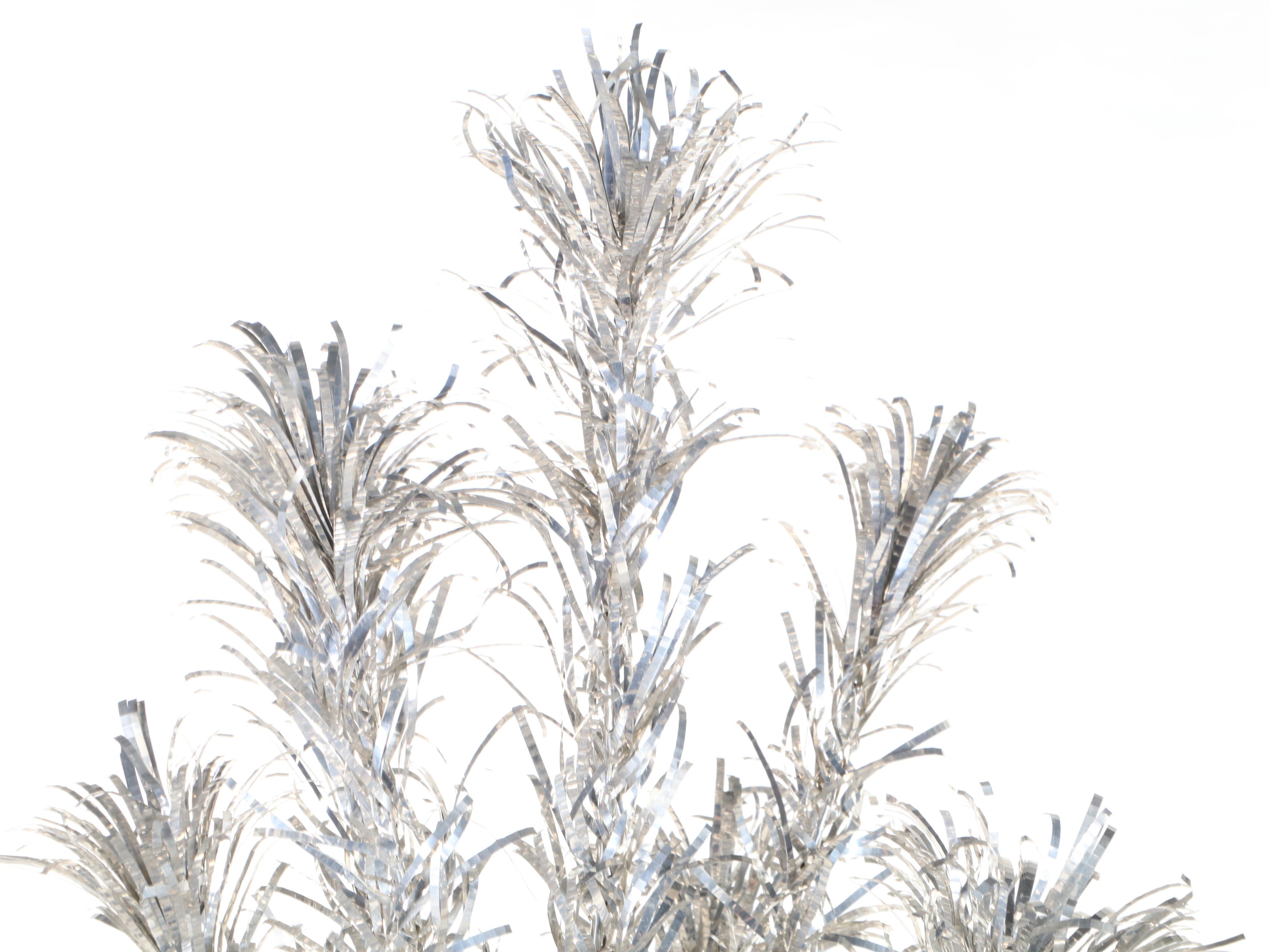 4' Evergleam Stainless Aluminum Silver Christmas Tree