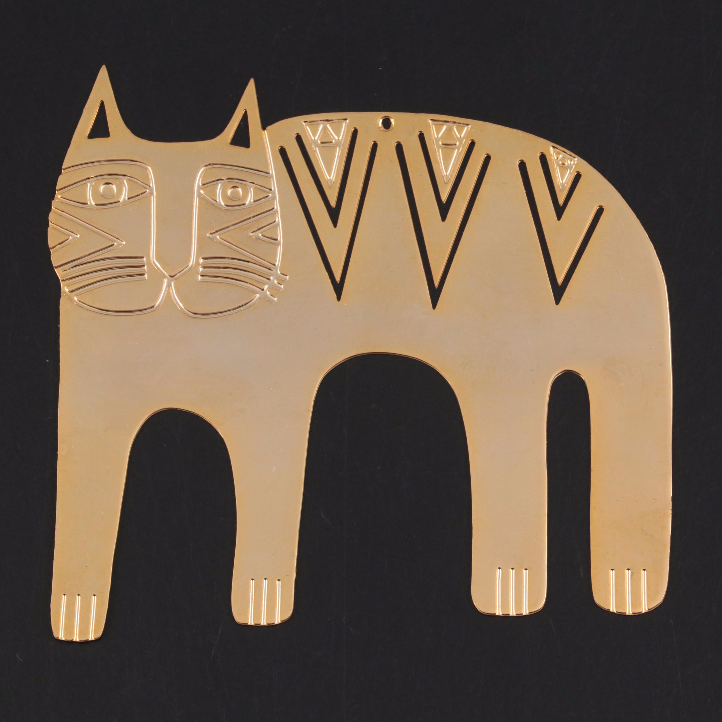 Laurel Burch "Magic Cat" Bookmark, 1991