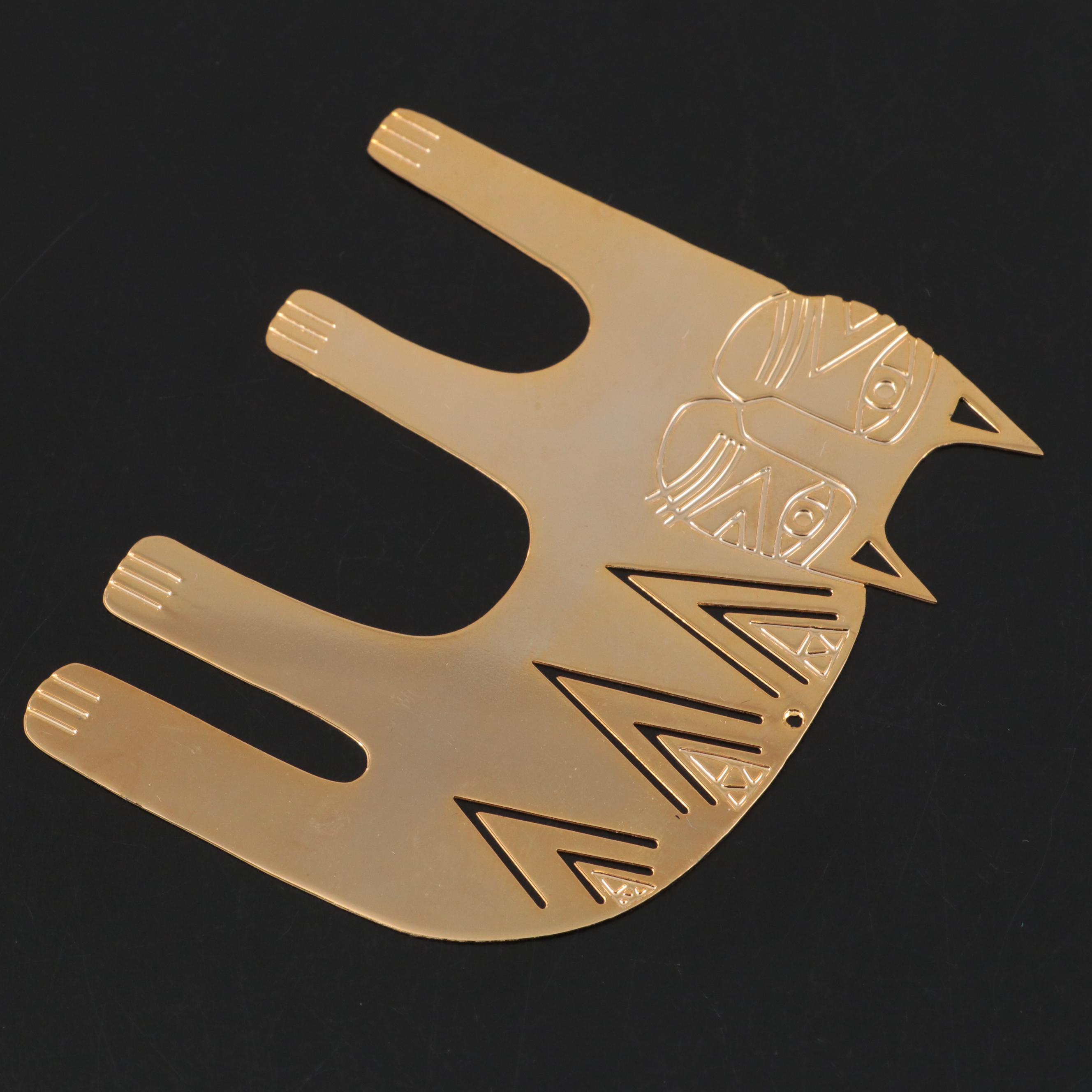 Laurel Burch "Magic Cat" Bookmark, 1991