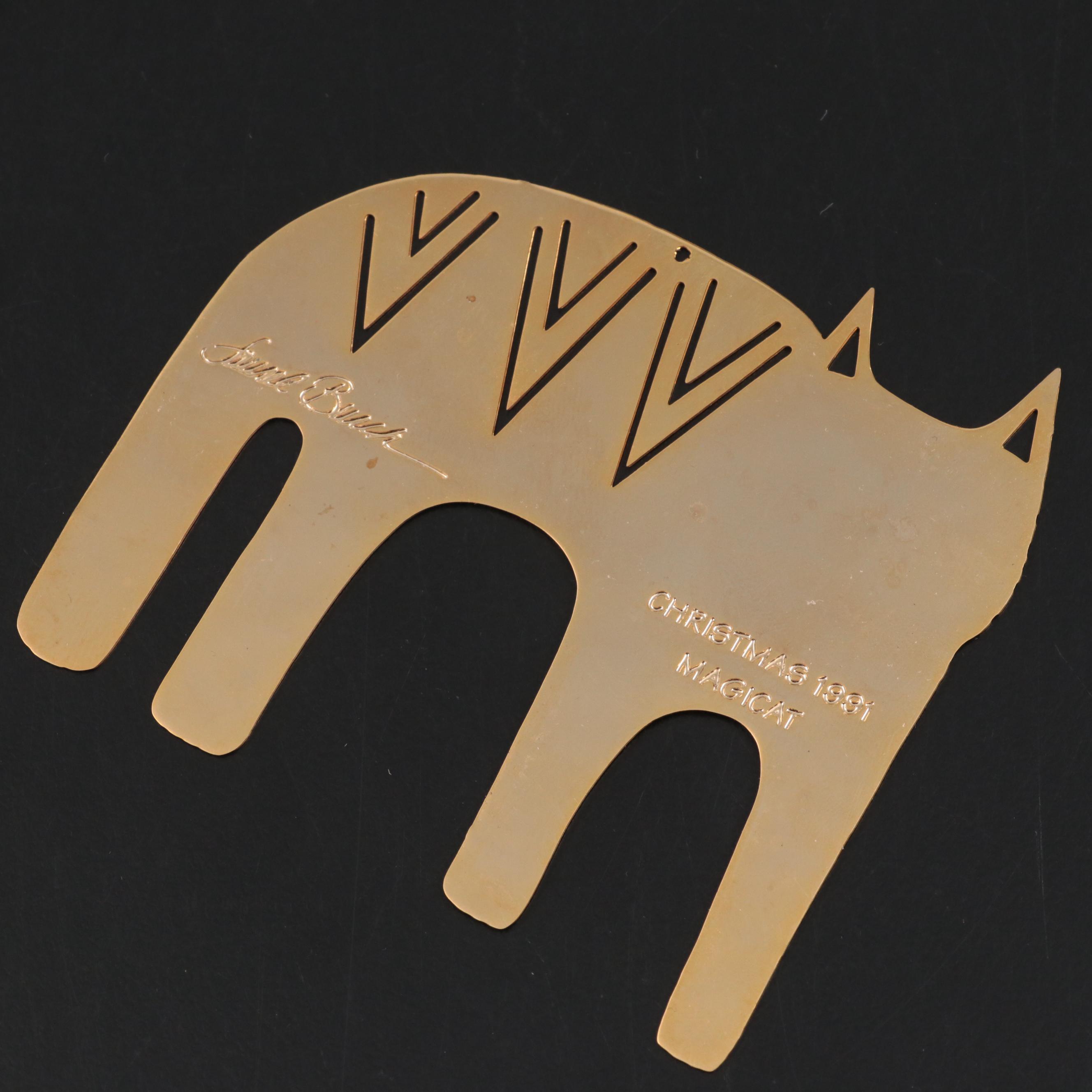 Laurel Burch "Magic Cat" Bookmark, 1991