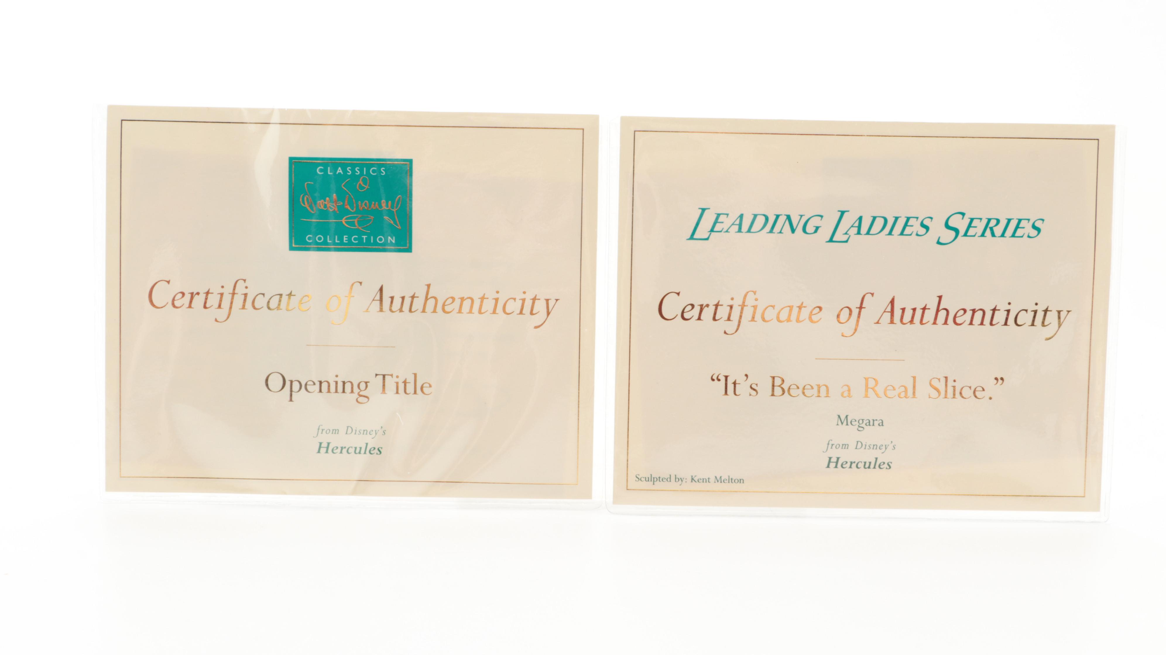 Walt Disney Classics Collection "Hercules" Ceramic Figurines