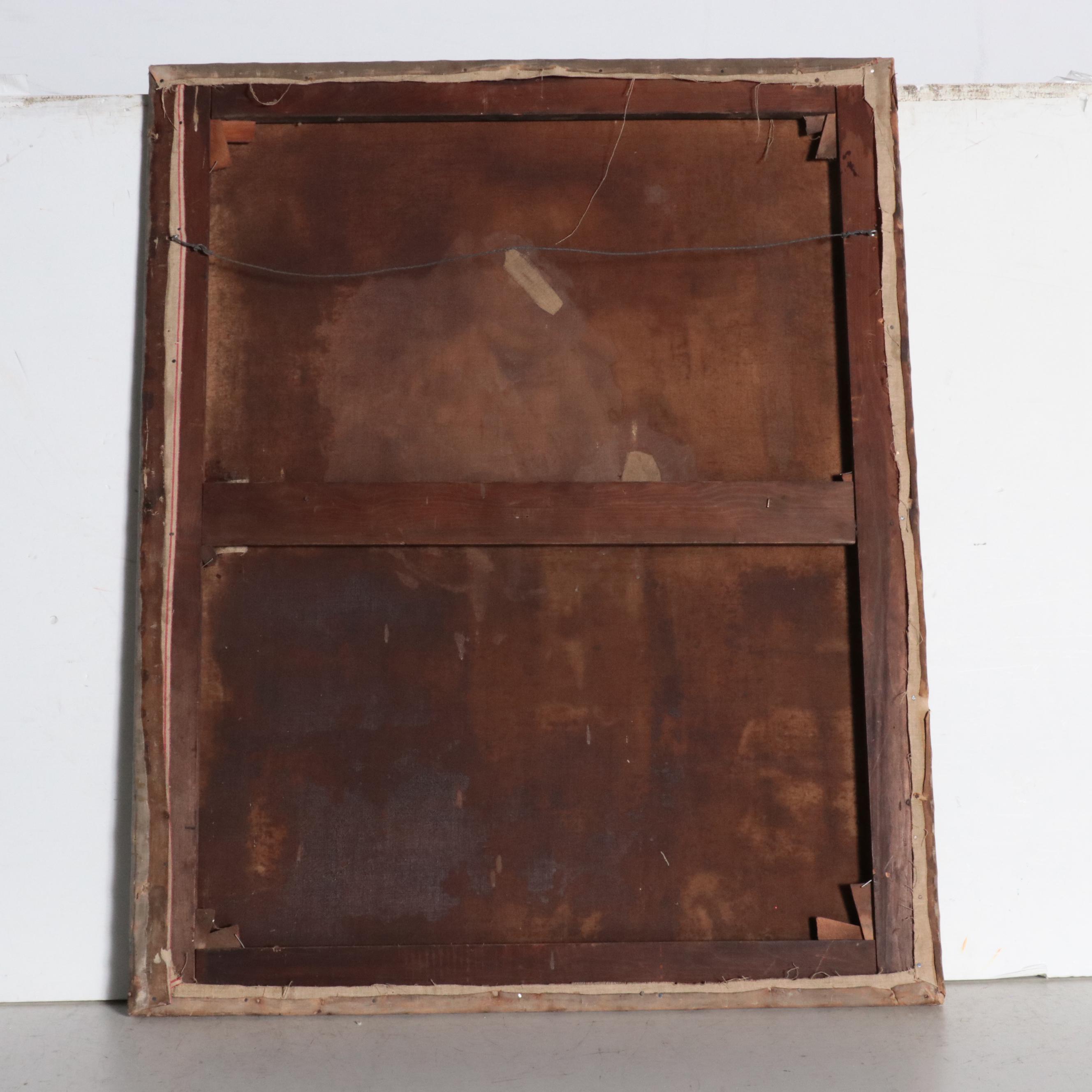 Portrait Oil Painting of a Standing Gentleman, 1870