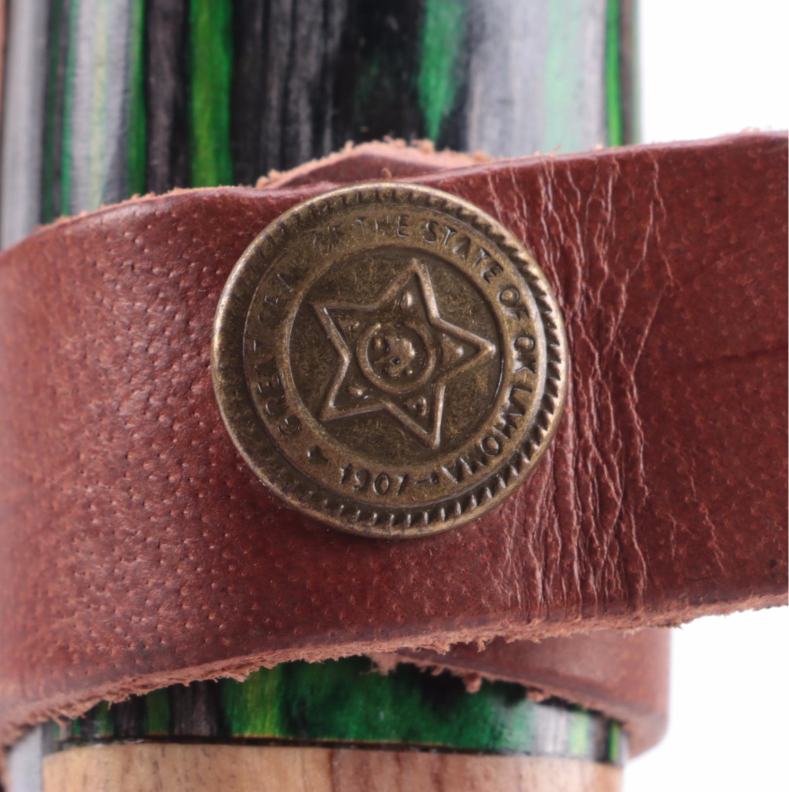 Damascus Steel Fixed Blade Knives with Leather Sheaths