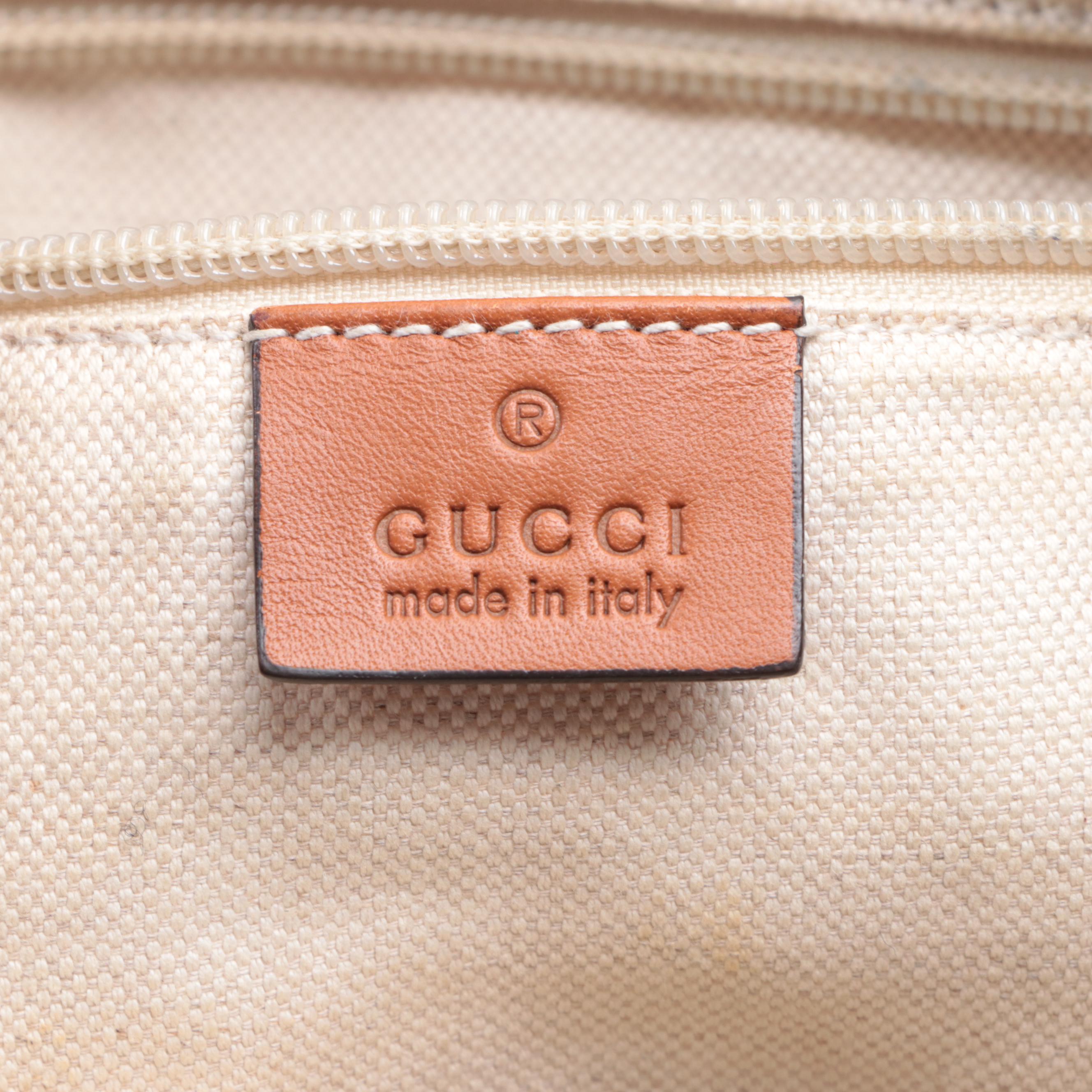 Gucci Crossbody Bag in GG Nylon and Leather