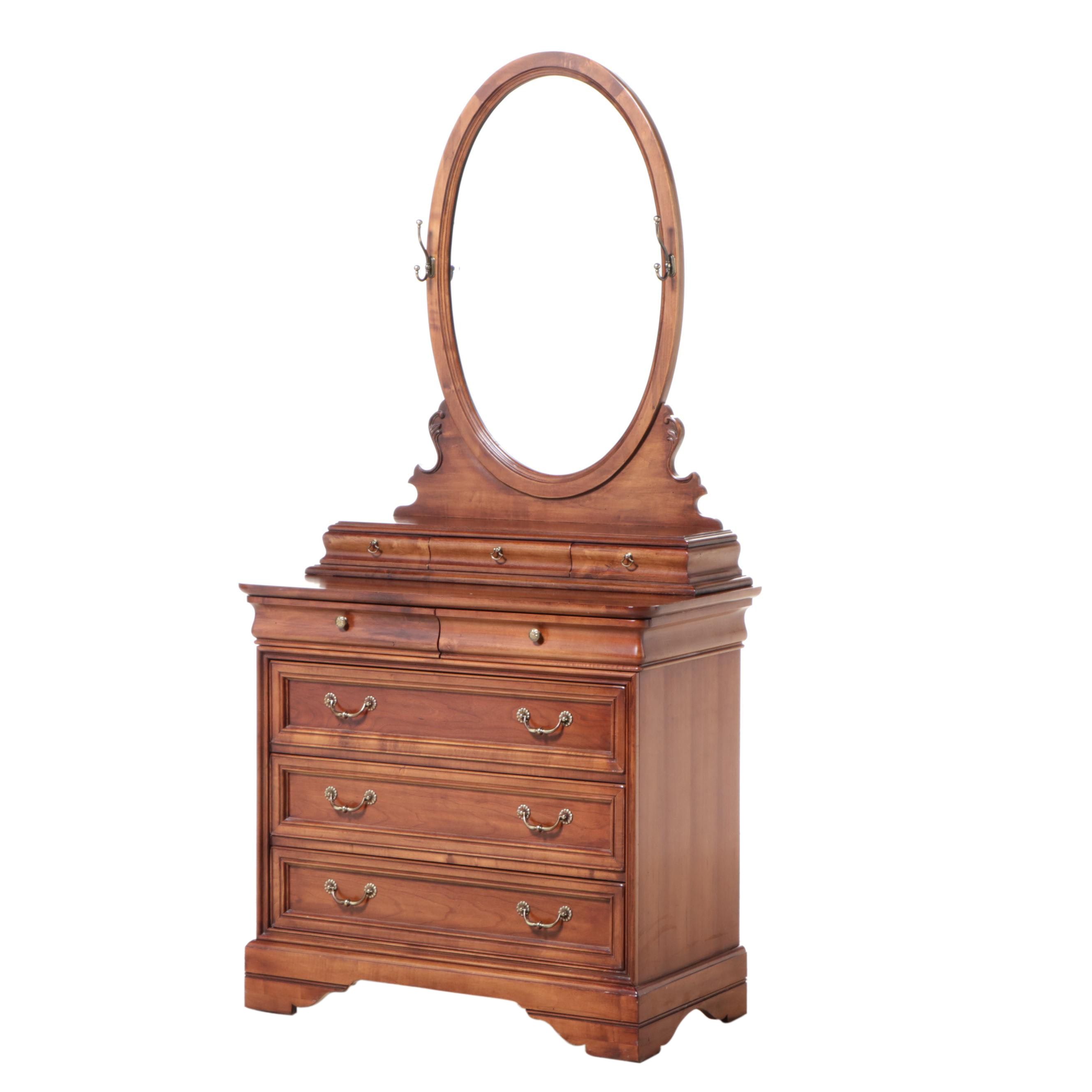 Henry Link "Chez MIchelle" Louis Philippe Style Cherrywood and Maple Dresser