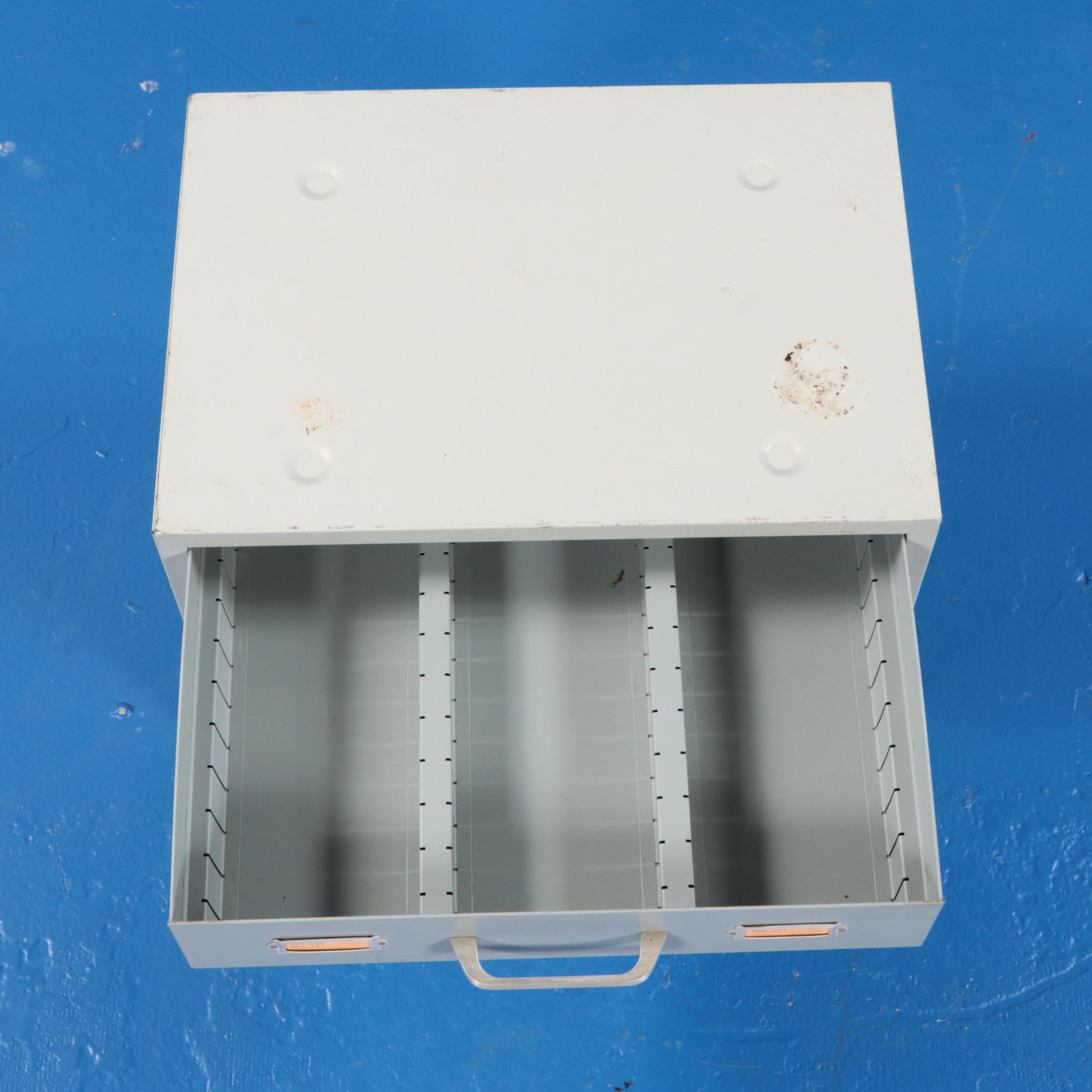 Metal Card Catalog Cabinet