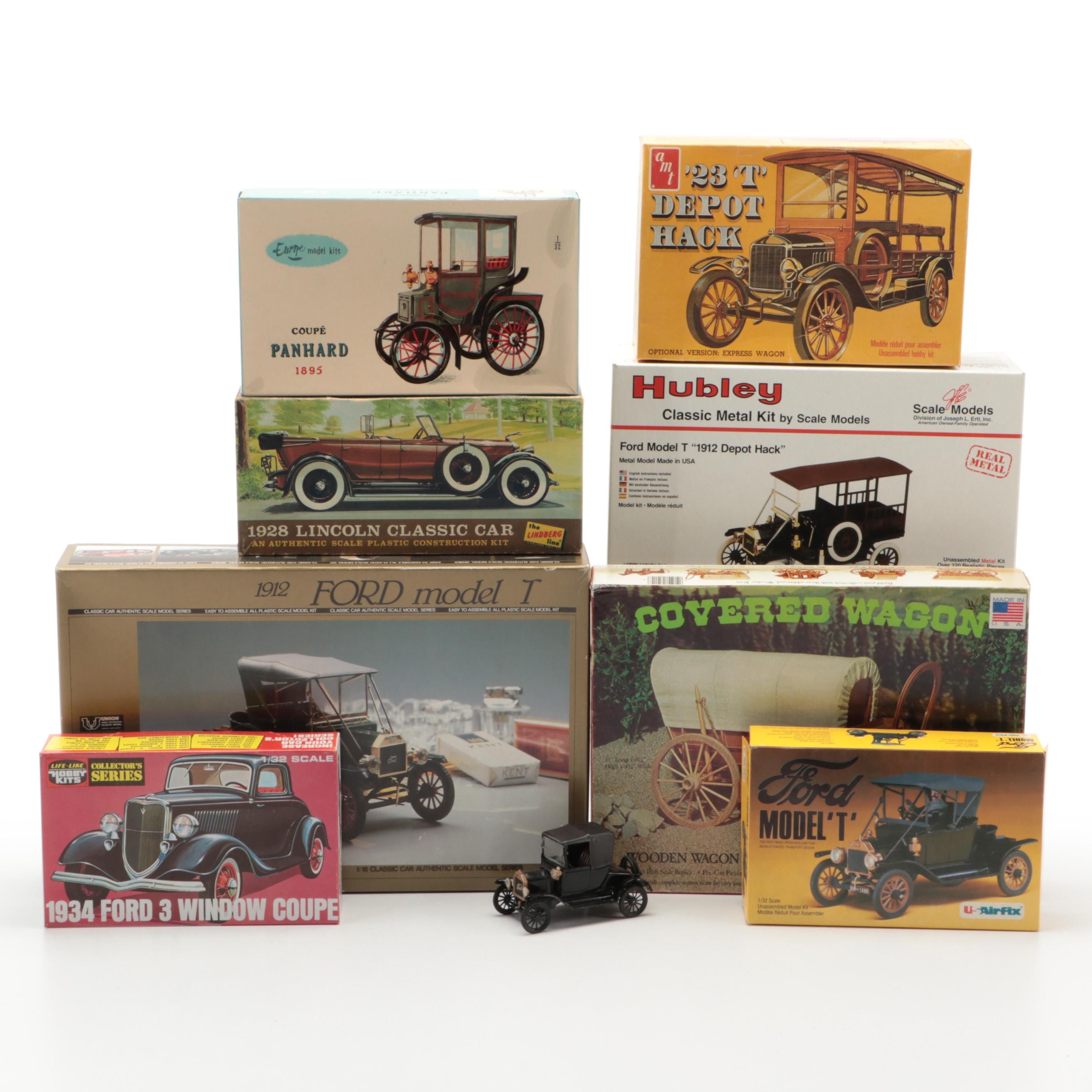 1912 Ford Model T, 1934 3 Window Coupe, and More Model Car Kits