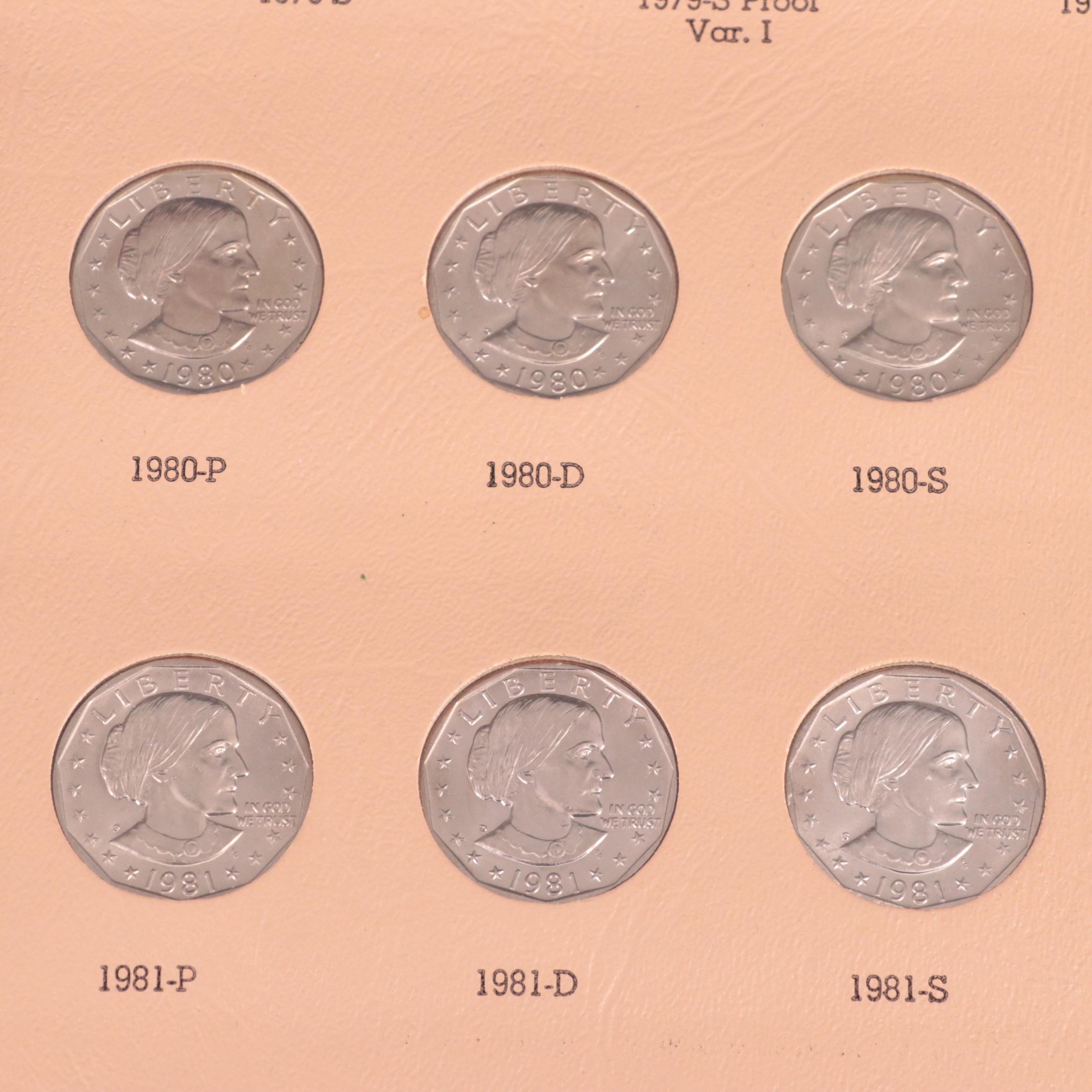 Complete Set of Susan B. Anthony Dollar Coins