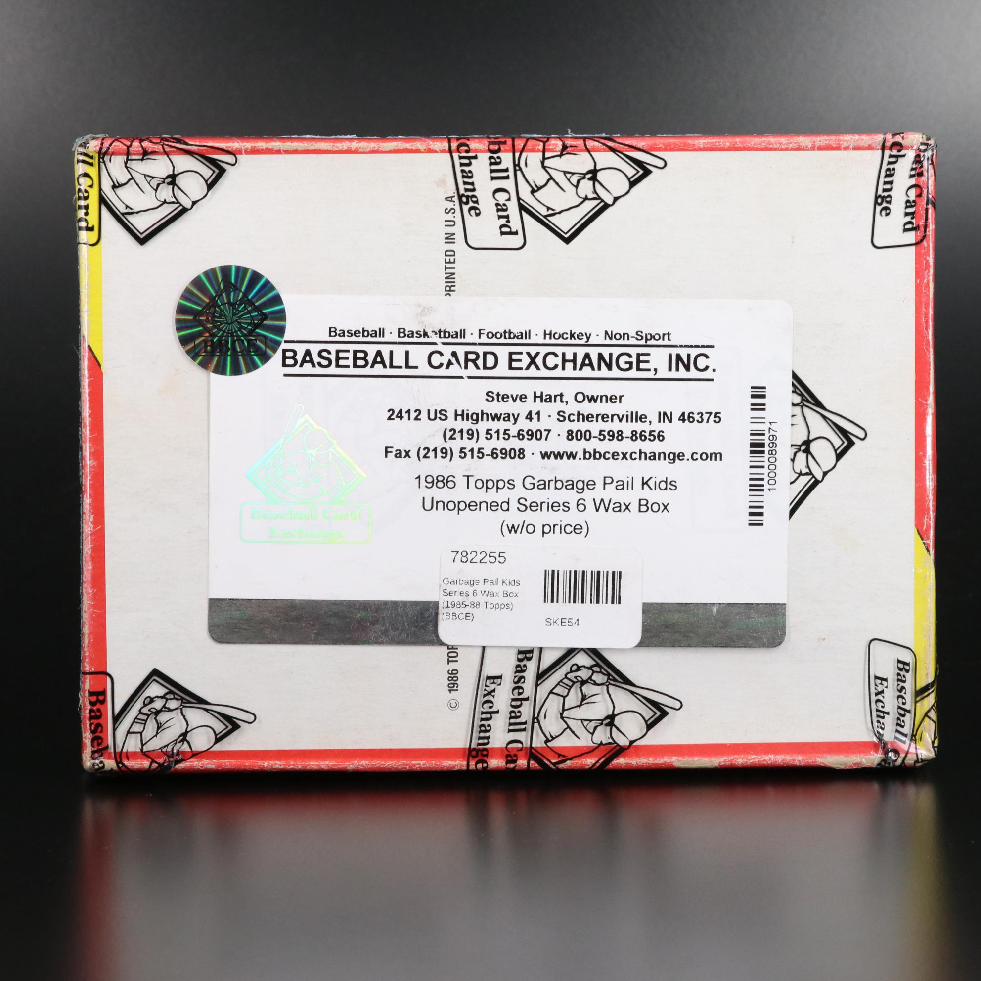 1986 Topps Garbage Pail Kids Trading Cards Sealed Series 6 Wax Box