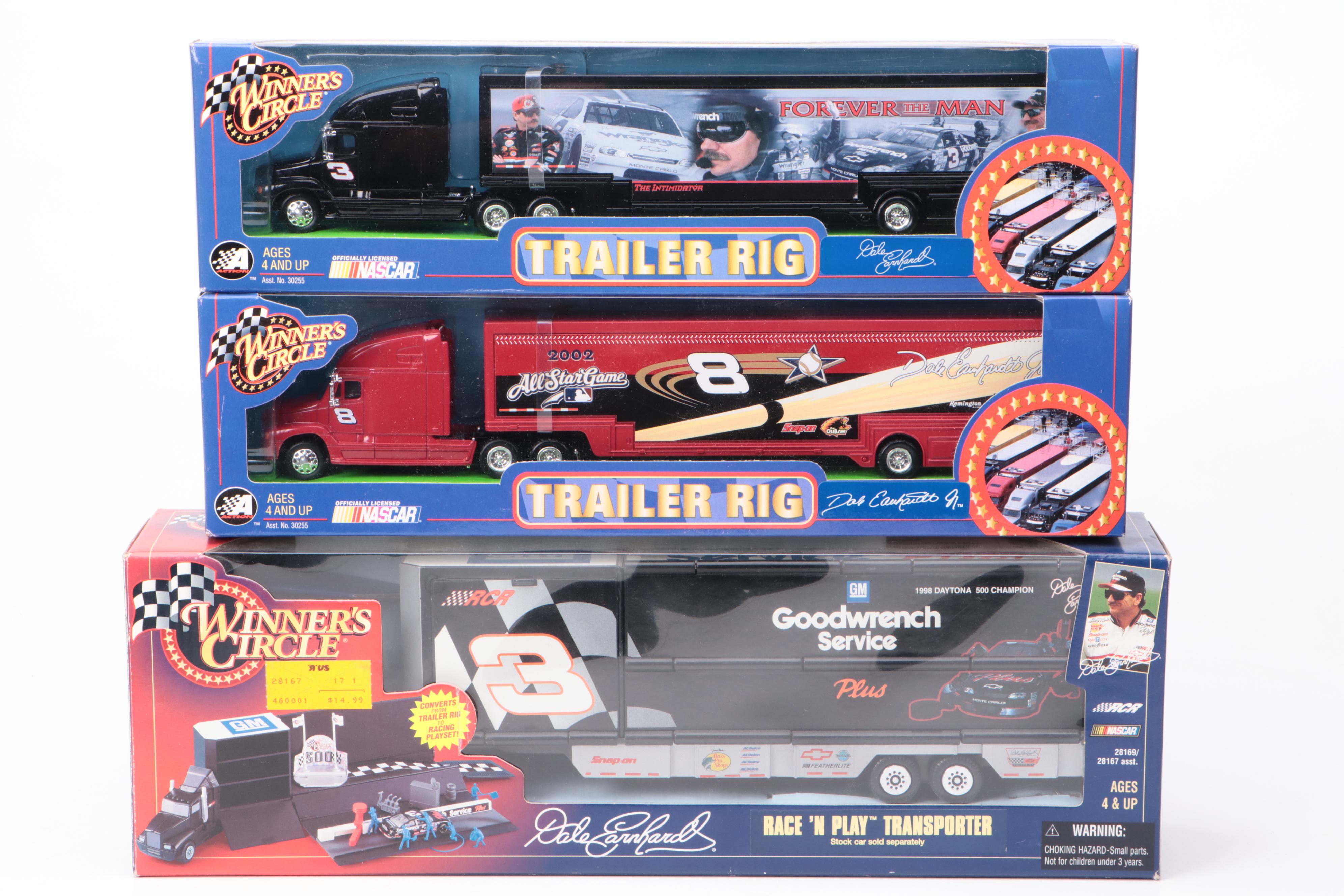 Dale Earnhardt Sr. and Dale Earnhardt Jr. Diecast Model NASCAR Stock Cars