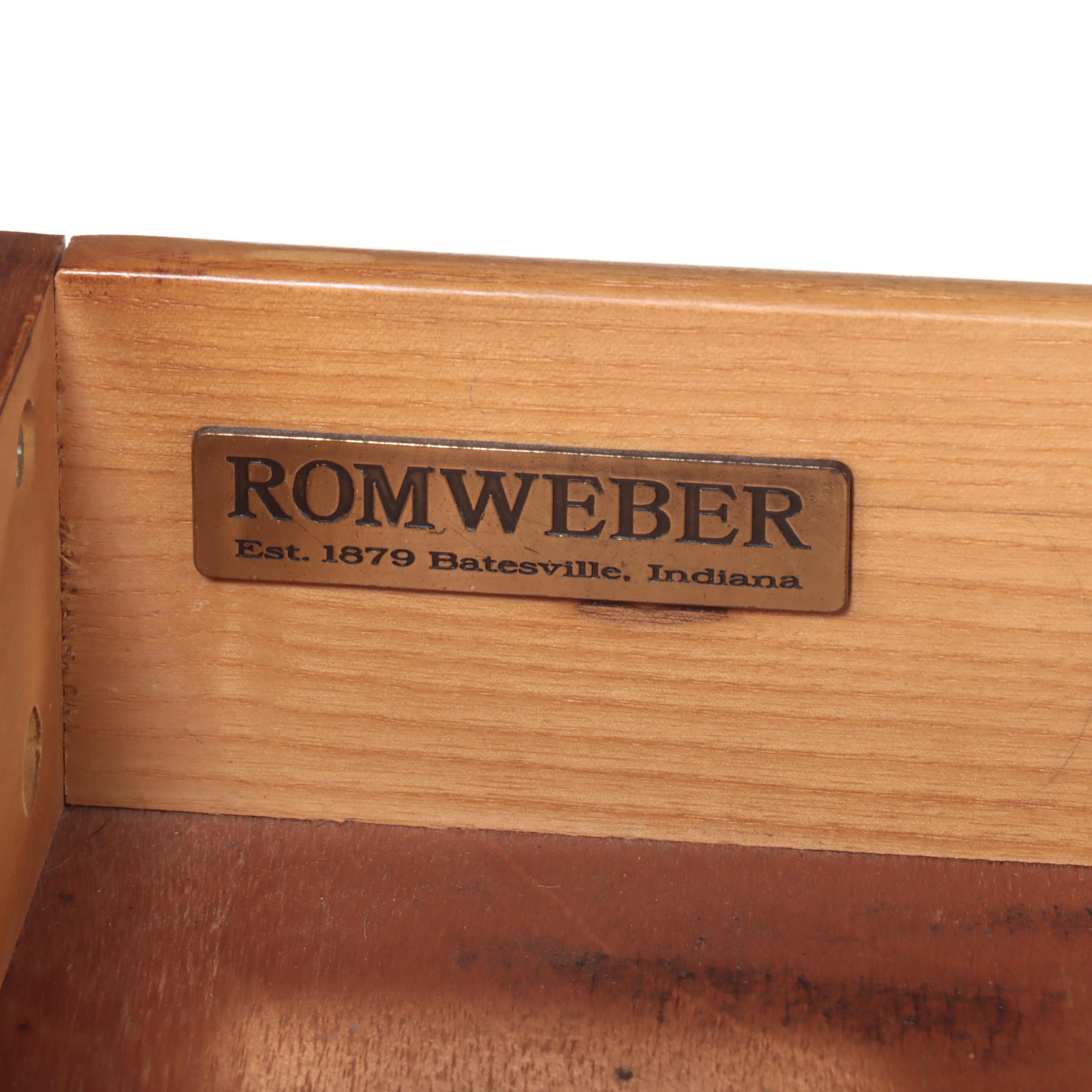 Romweber Regency Style Oak Desk, 1970s