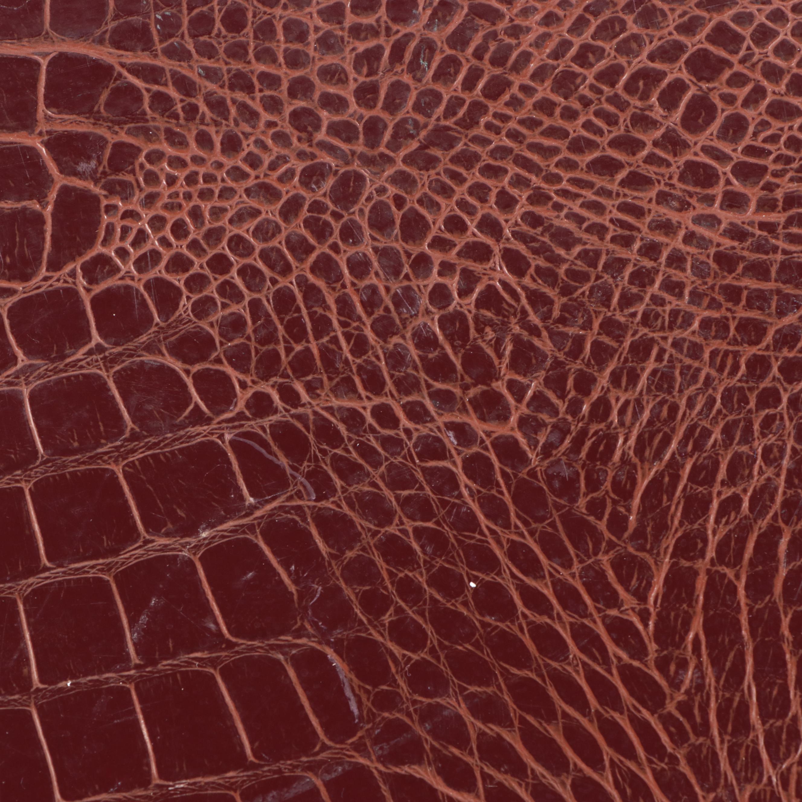 Samsonite Top Handle Luggage Set Styles 4135 and 4132 in Croc-Embossed Vinyl