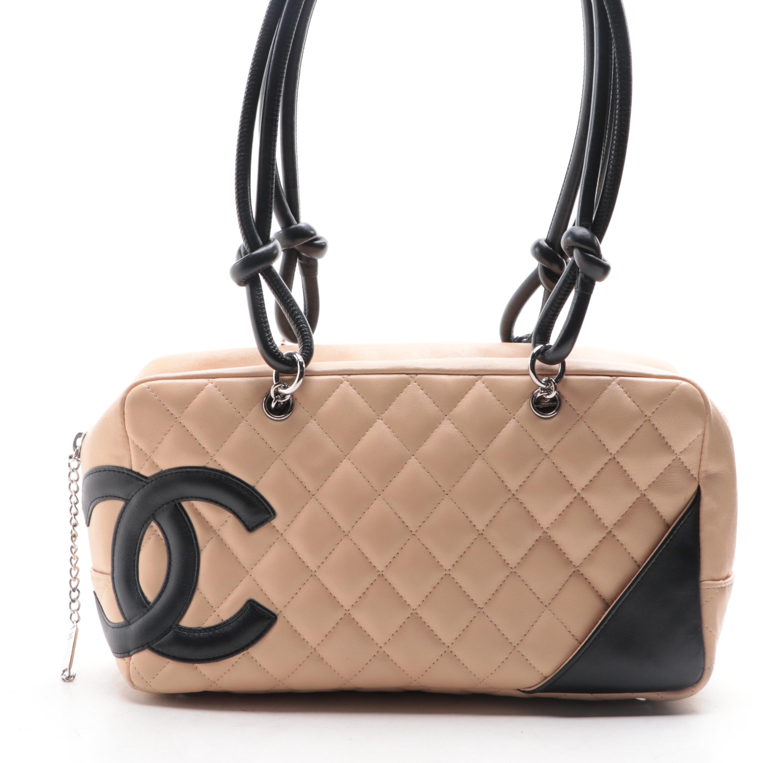 Chanel Cambon Quilted Leather Shoulder Bag