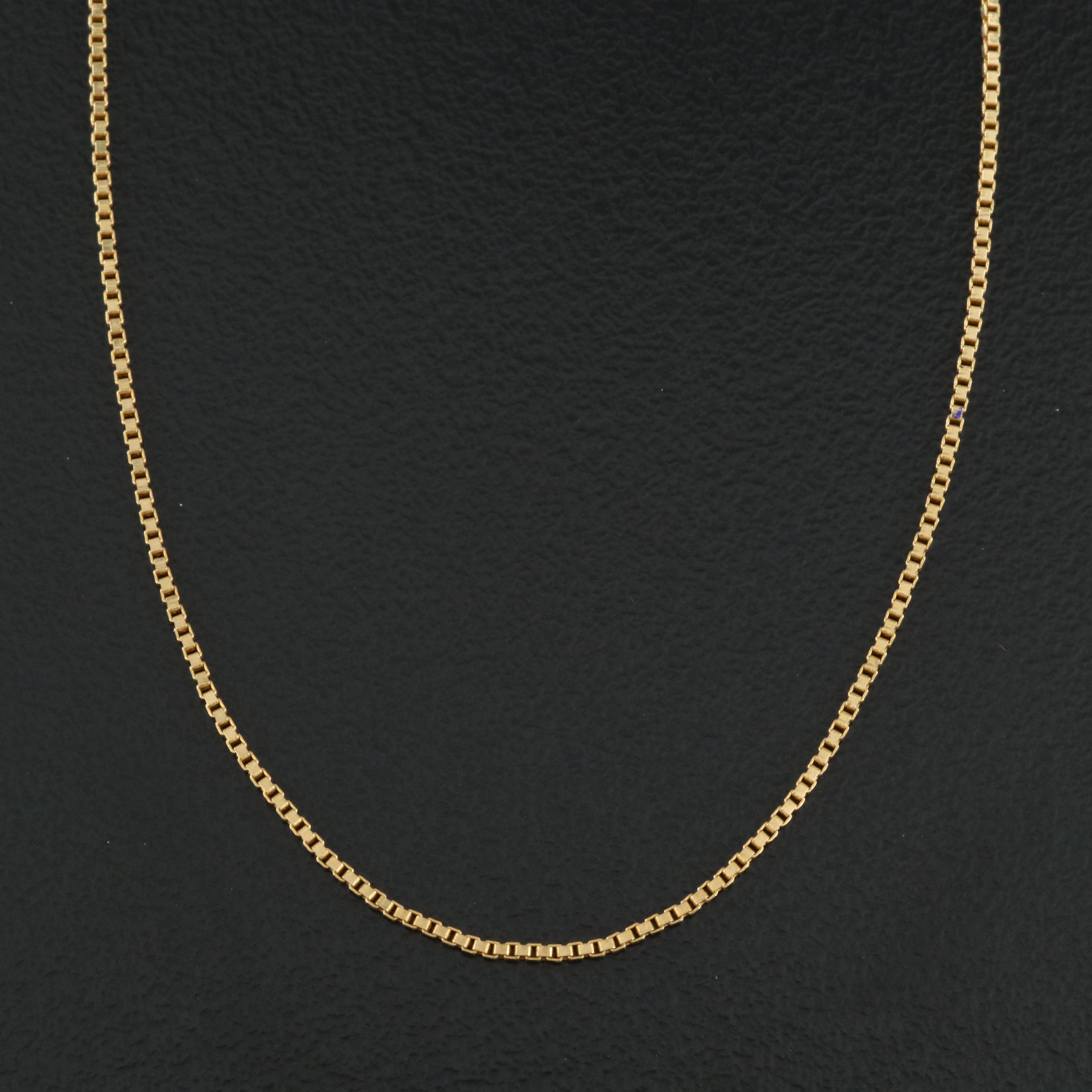 18K Box Chain Necklace