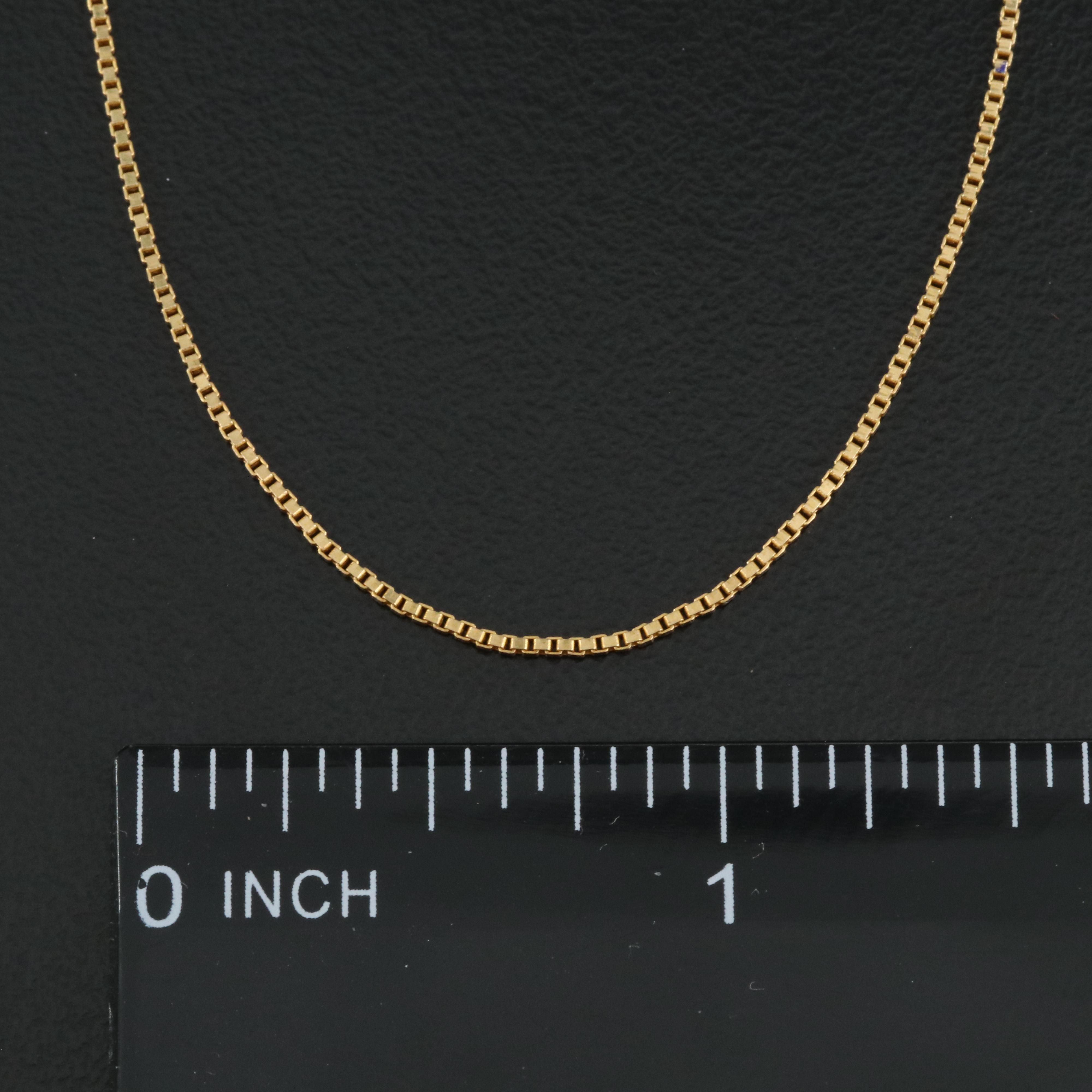 18K Box Chain Necklace