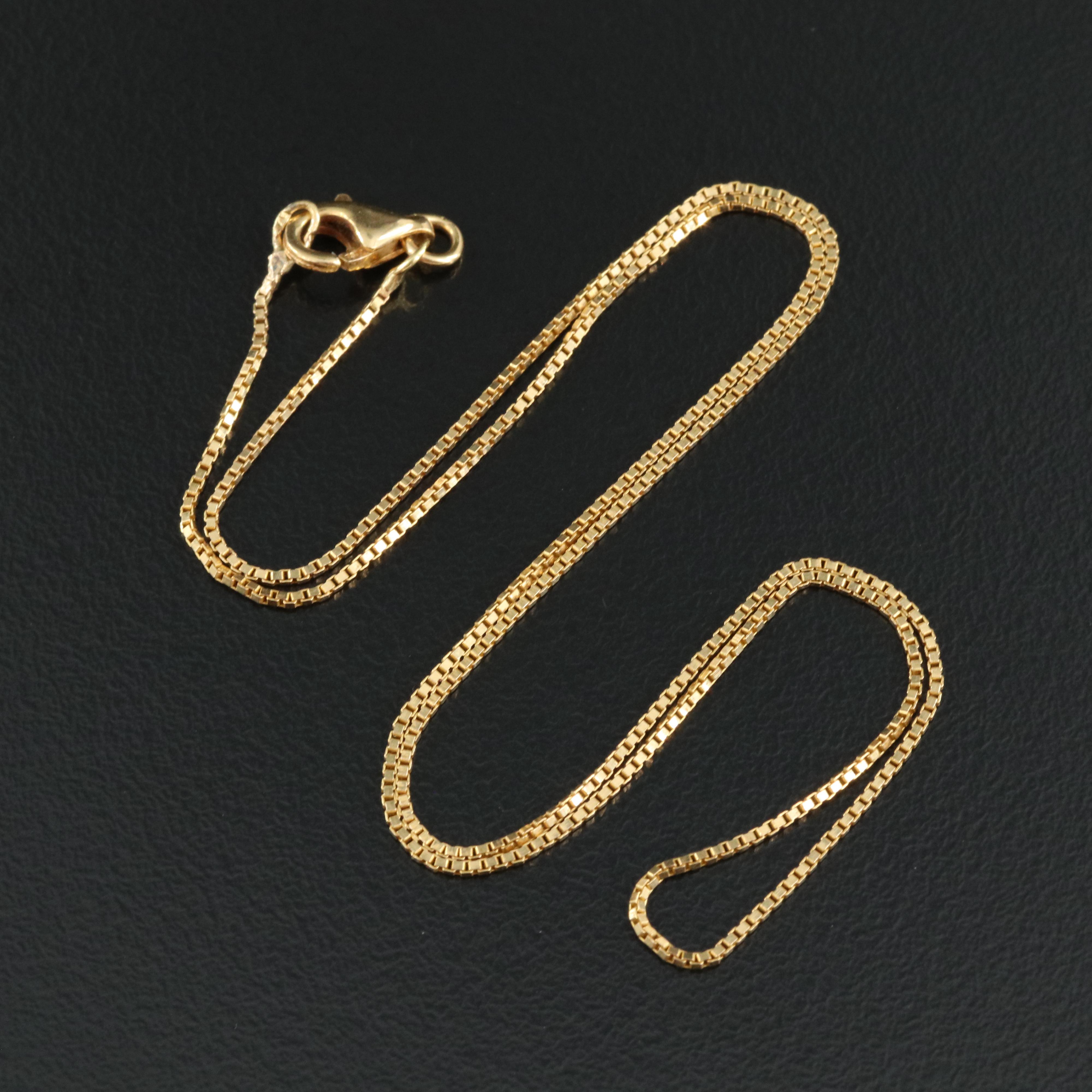 18K Box Chain Necklace