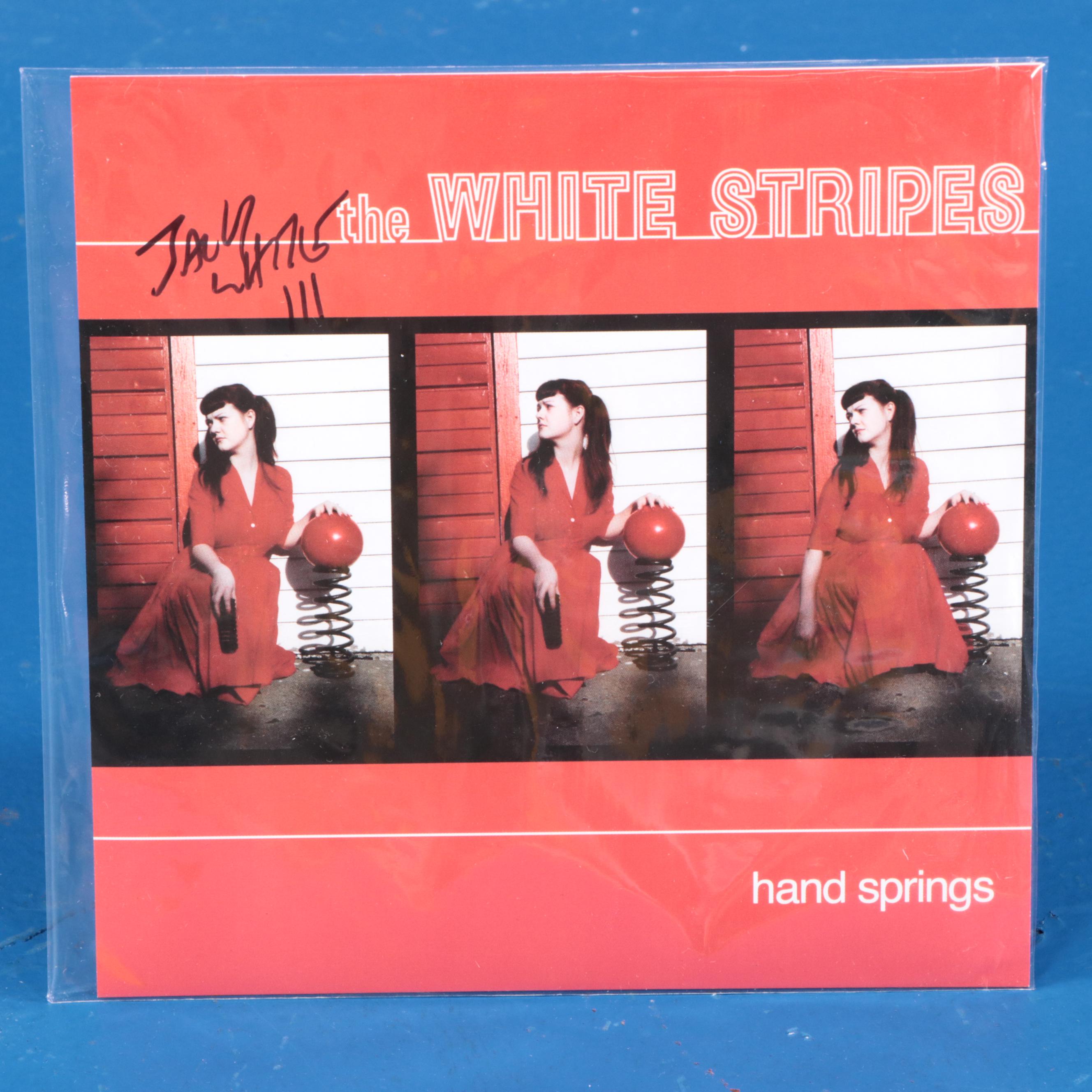 Jack White Signed "Hand Springs" Vinyl with Cover Art Prop Springs
