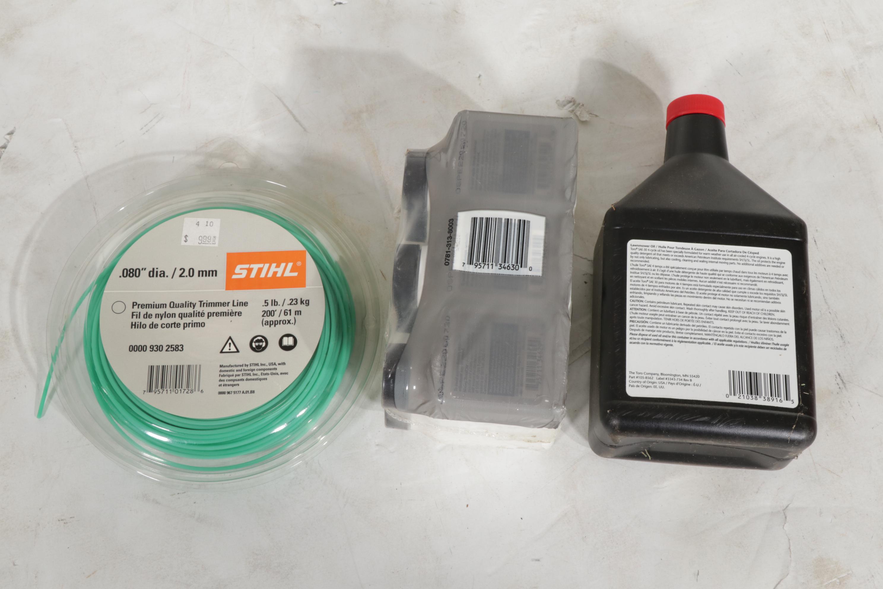 Stihl Gas Powered String Trimmer With Solo 4 Gal Backpack Sprayer, Accessories