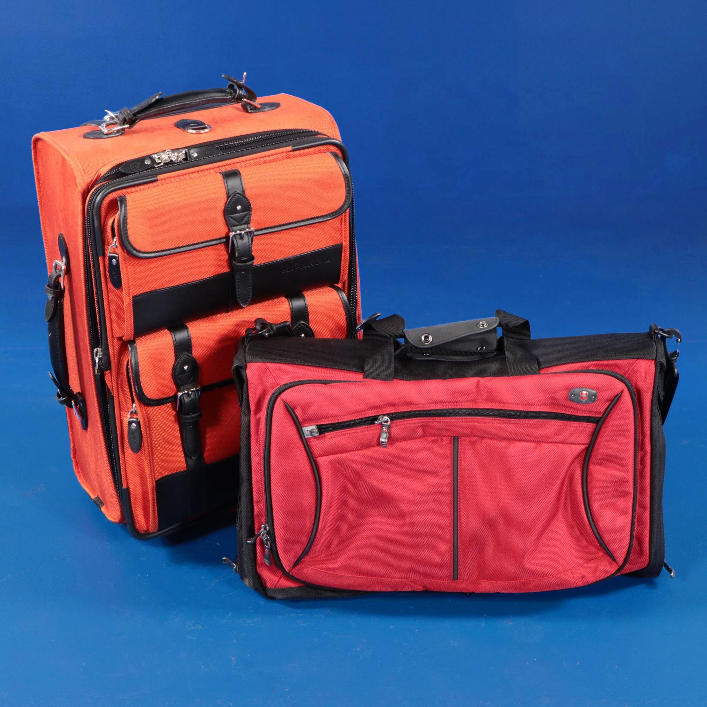 Polo Ralph Lauren Upright Rolling Suitcase and Victorinox Werks 6.0 Garment Bag
