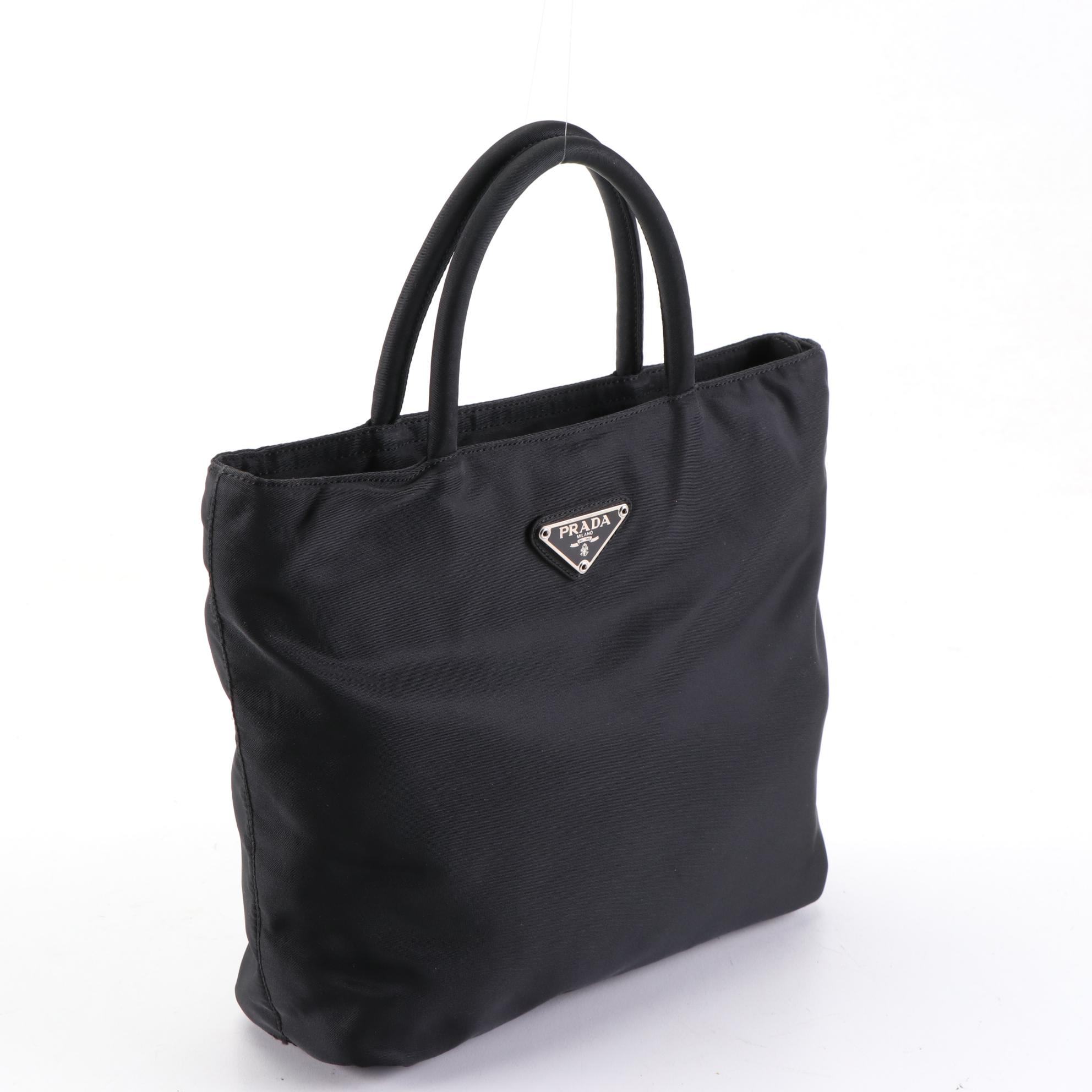 Prada Small Tote in Black Tessuto Nylon