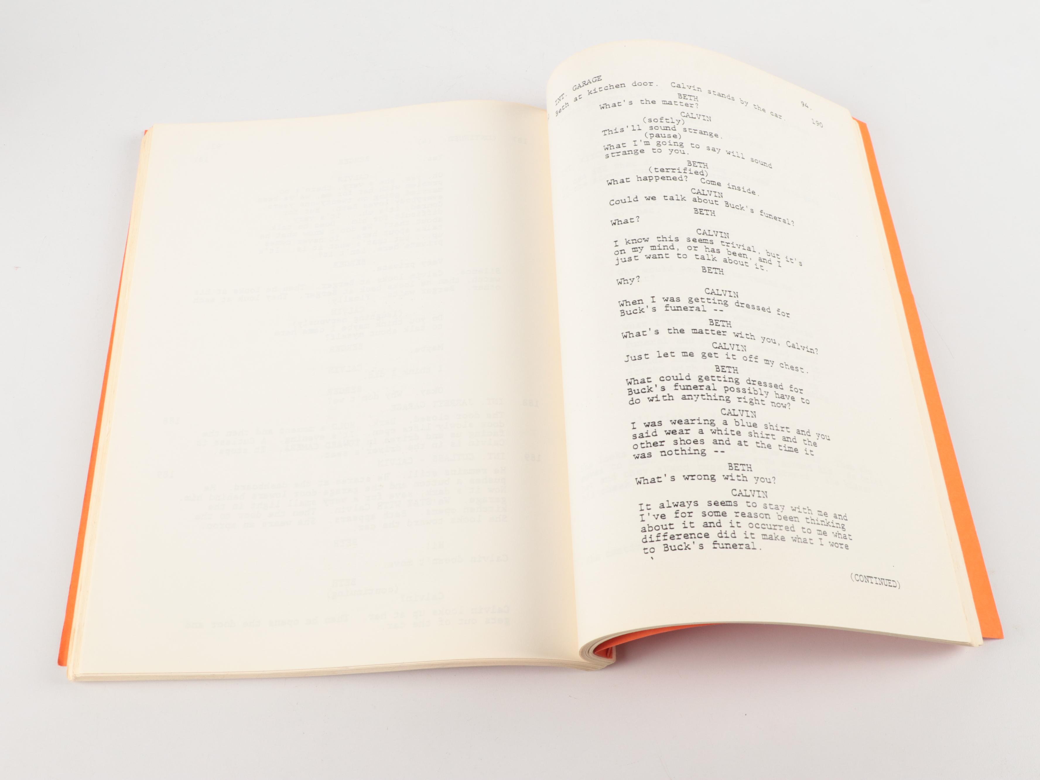 Mary Tyler Moore Signed "Ordinary People" Movie Script