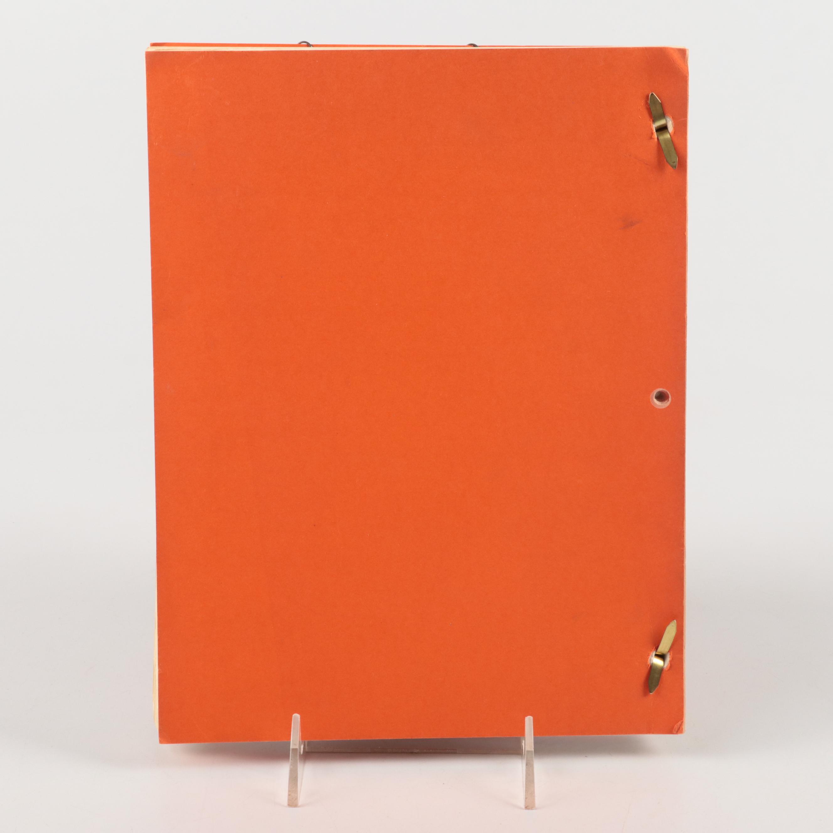 Mary Tyler Moore Signed "Ordinary People" Movie Script