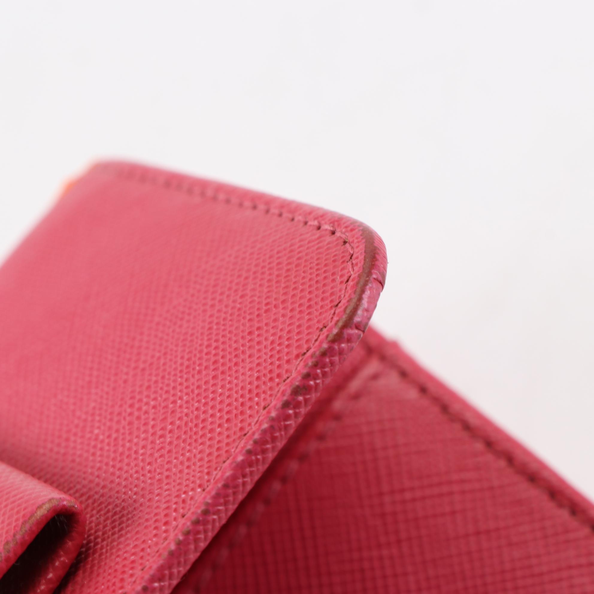 Prada Bow Wallet in Saffiano Leather