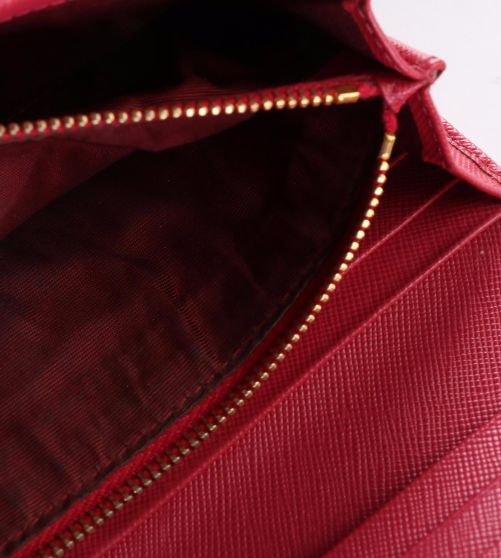 Prada Bow Wallet in Saffiano Leather