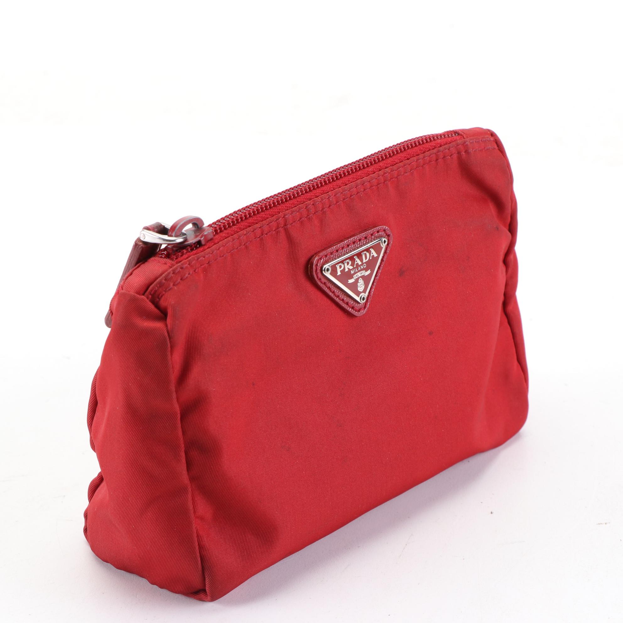 Prada Tessuto Nylon Zip Pouch