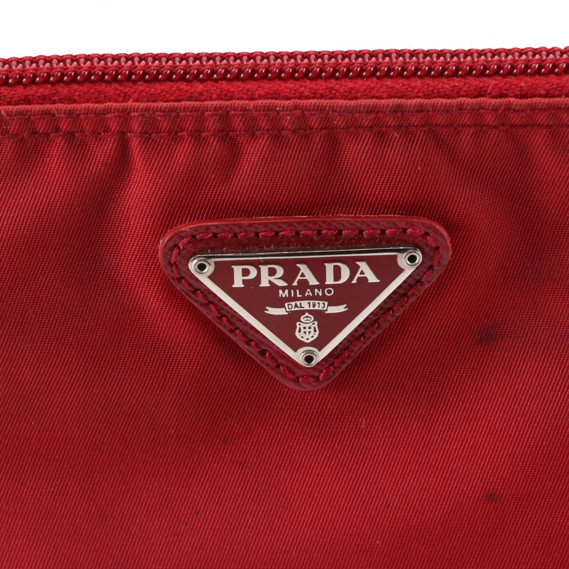 Prada Tessuto Nylon Zip Pouch