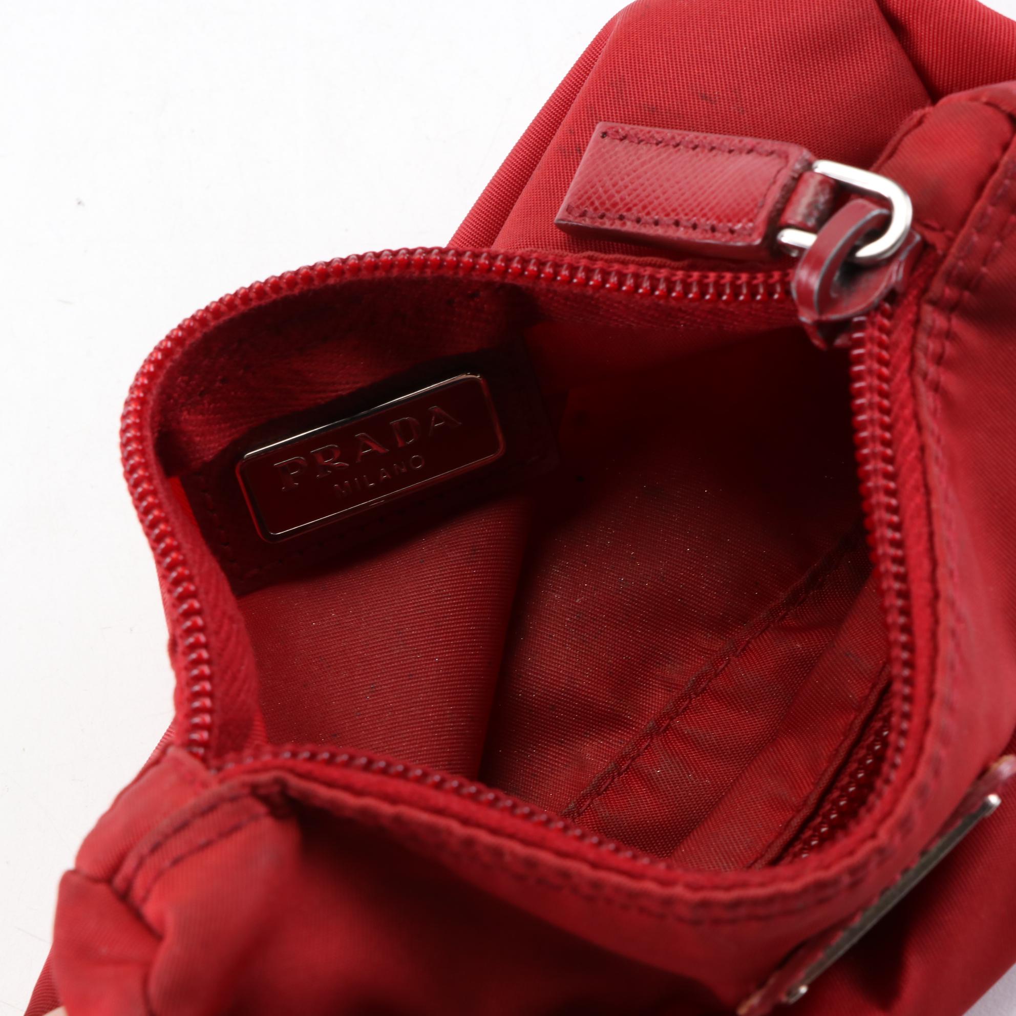 Prada Tessuto Nylon Zip Pouch