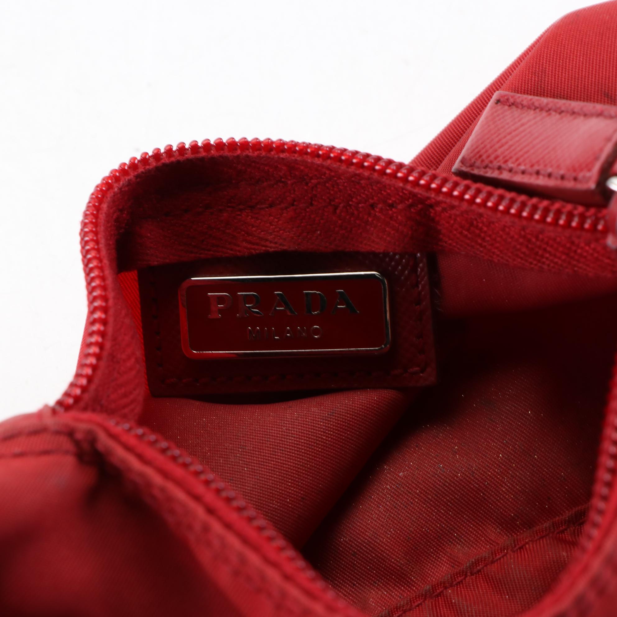 Prada Tessuto Nylon Zip Pouch