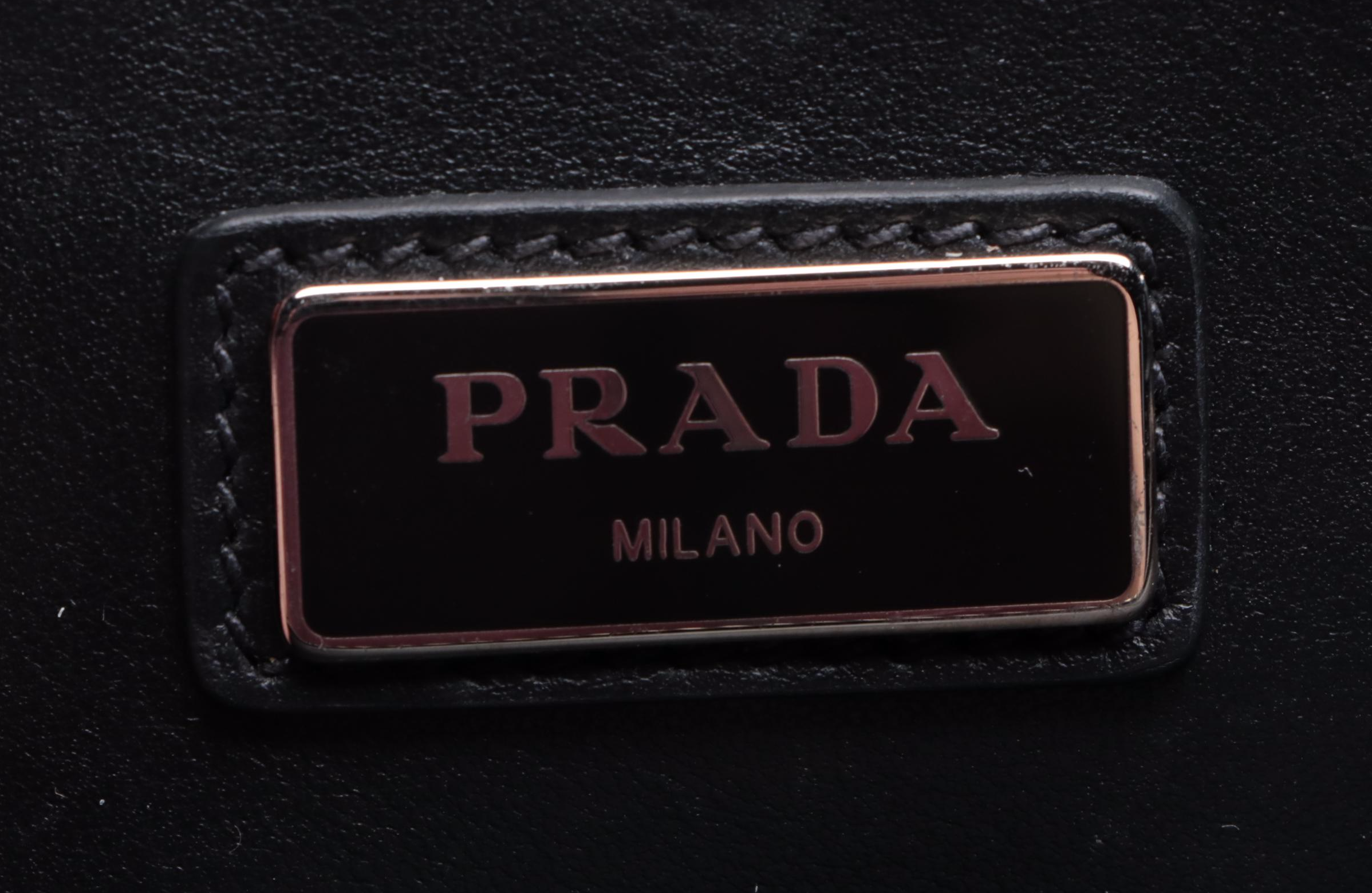 Prada Zip Around Portfolio Case in Saffiano Leather