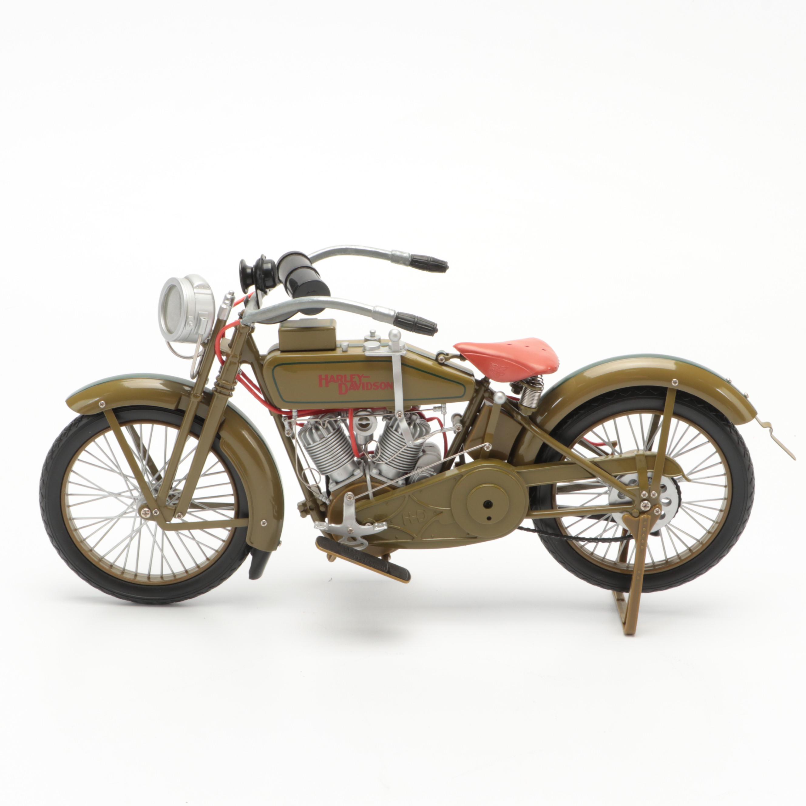 1903-1904 and Xonex 1917 Harley-Davidson Diecast Model 1:6 Scale Motorcycles