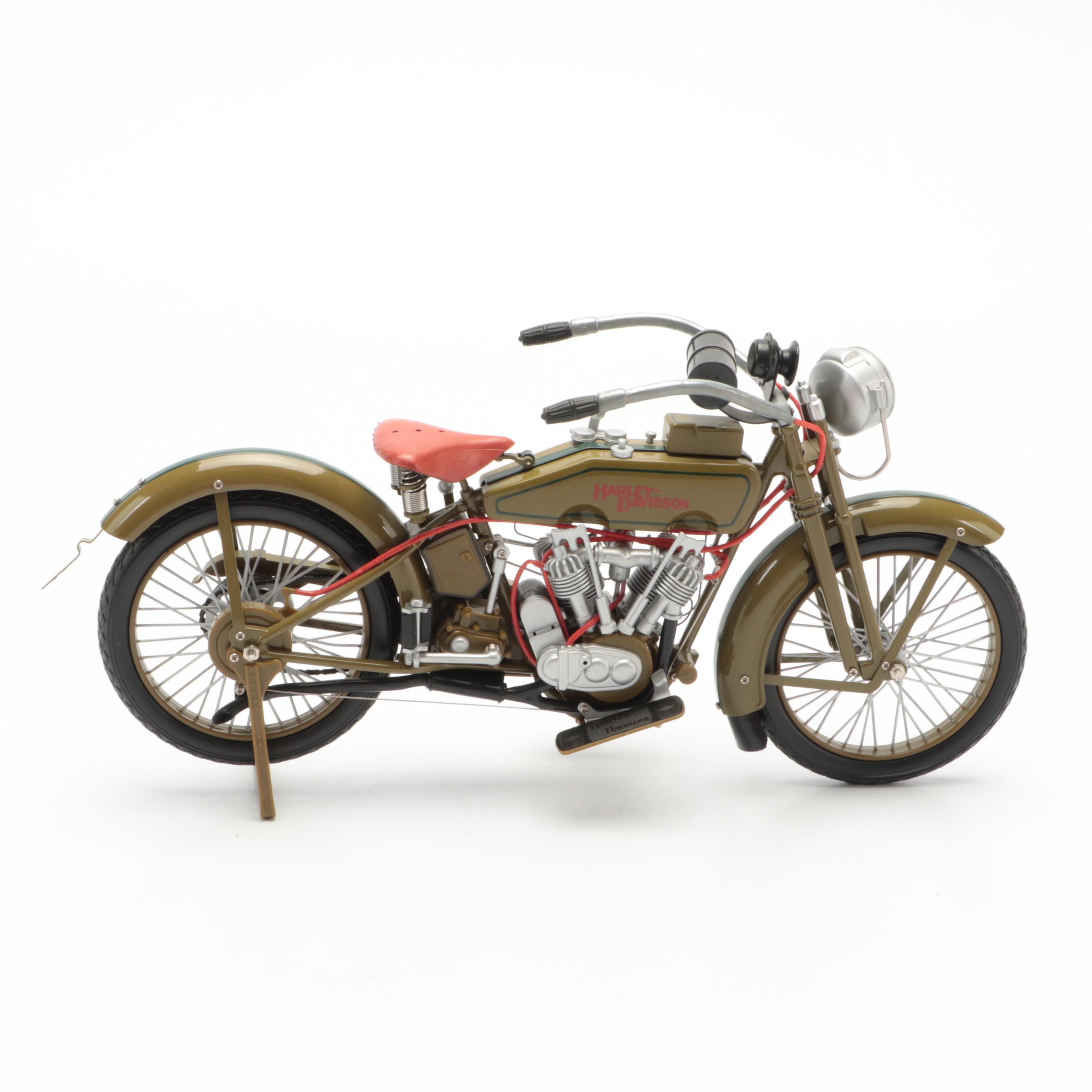 1903-1904 and Xonex 1917 Harley-Davidson Diecast Model 1:6 Scale Motorcycles