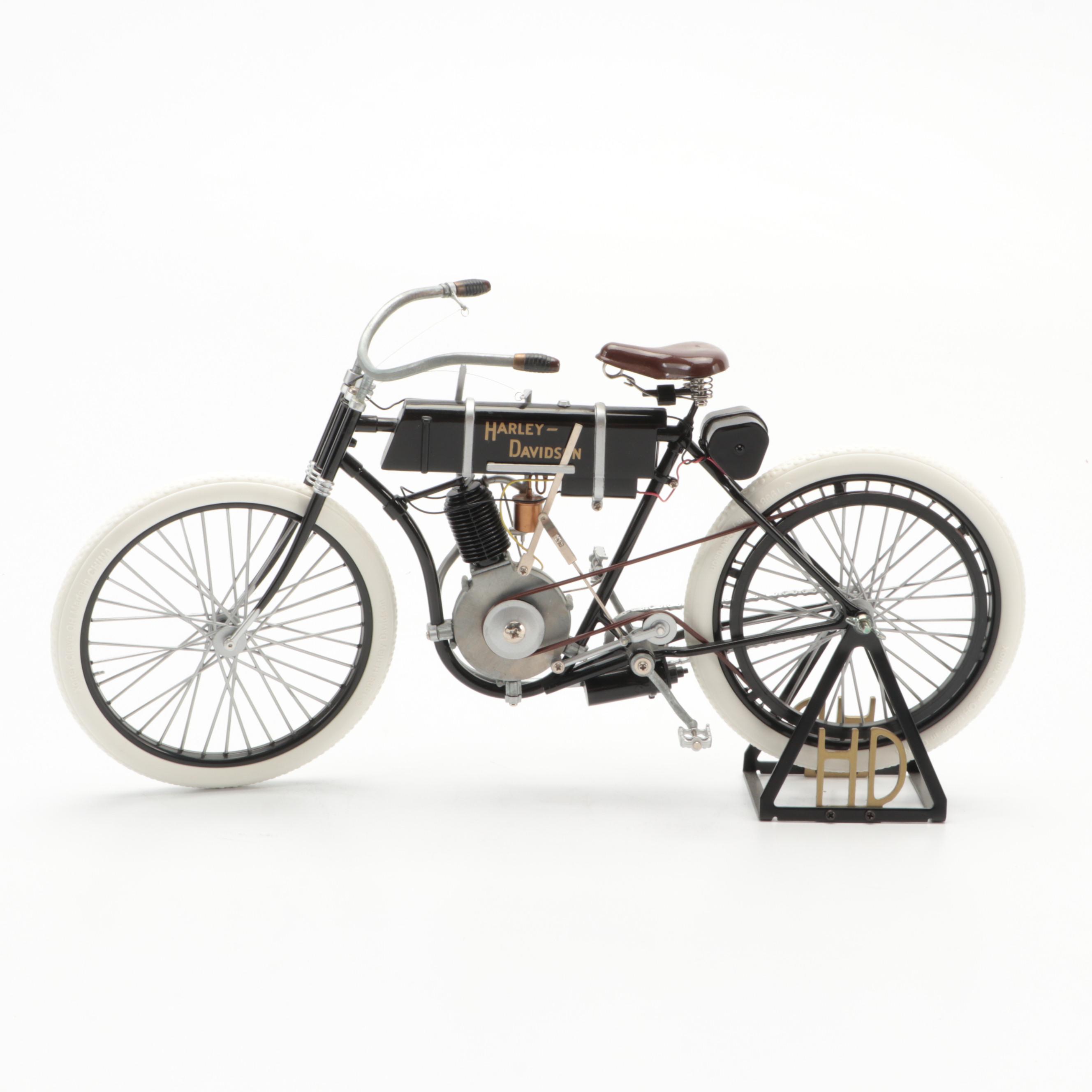 1903-1904 and Xonex 1917 Harley-Davidson Diecast Model 1:6 Scale Motorcycles